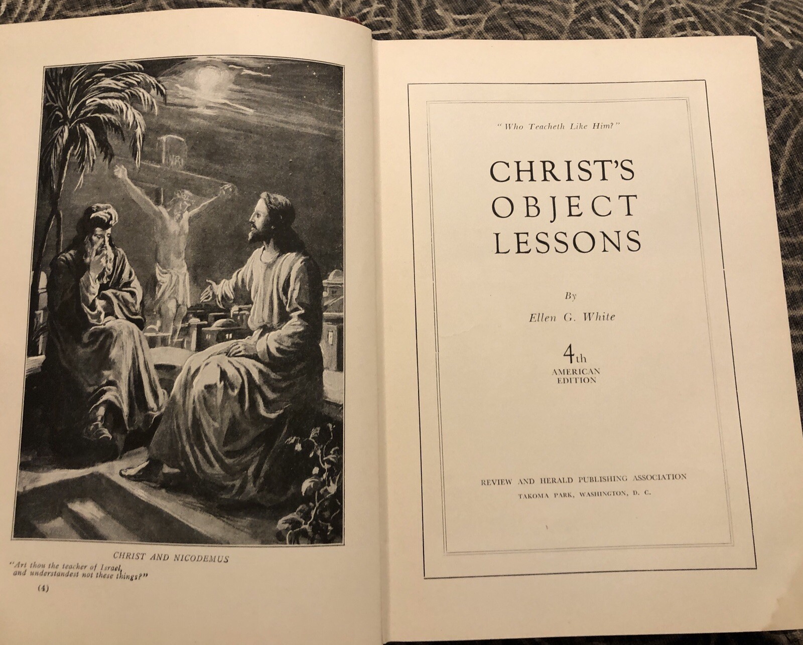Christ’s Object Lessons by Ellen G. White 1942 Review and Herald SDA HC
