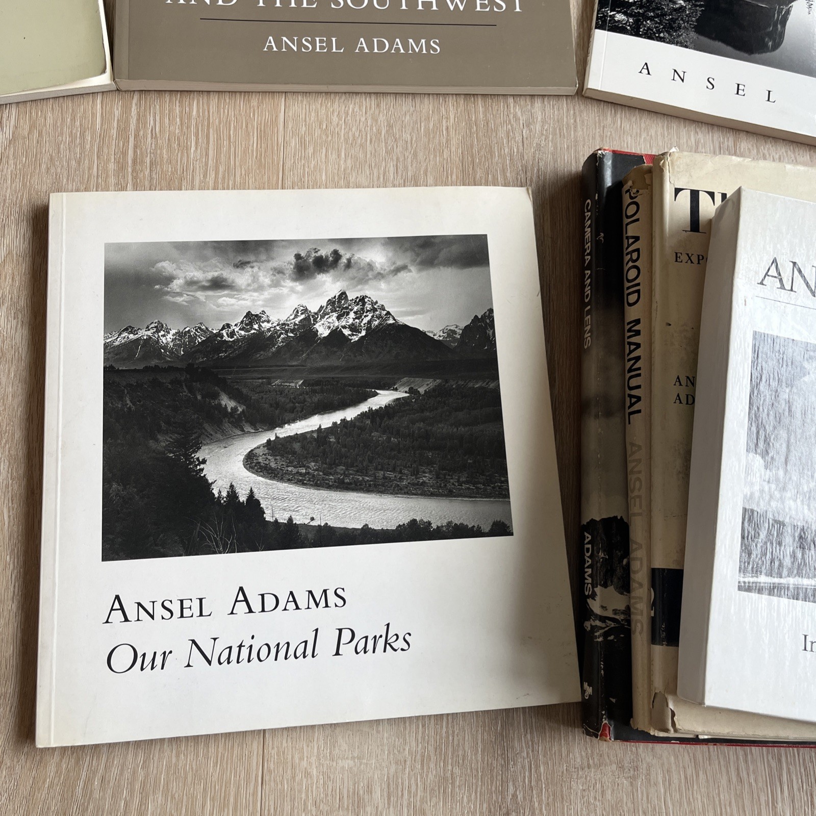 Vtg Ansel Adams Estate Lot 8p Book Collection Boxed Greeting Cards National Park