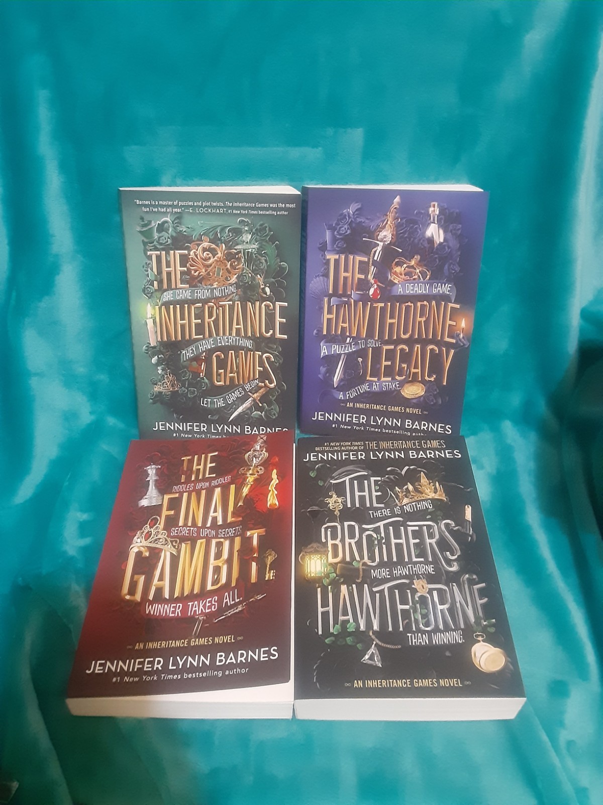 The Inheritance Games Collection by Jennifer Lynn Barnes. 4 Book box set! =]