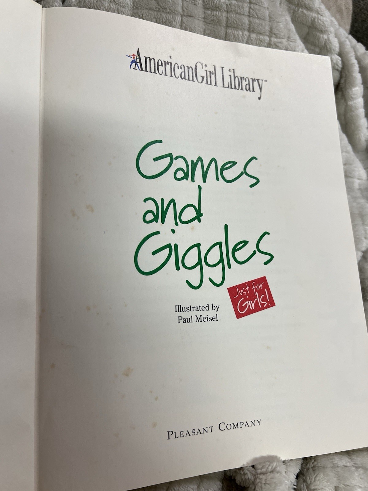 Games and Giggles : Just for Girls! by Pleasant Company Staff (1995, Trade…