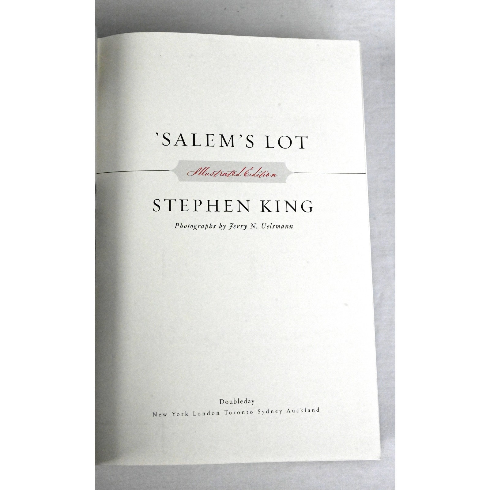 Stephen King ‘Salem’s Lot 1st Illustrated Edition Doubleday