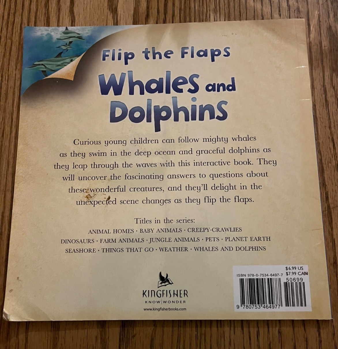 Flip The Flaps: Whales and Dolphins – Paperback By Allen, Judy – GOOD