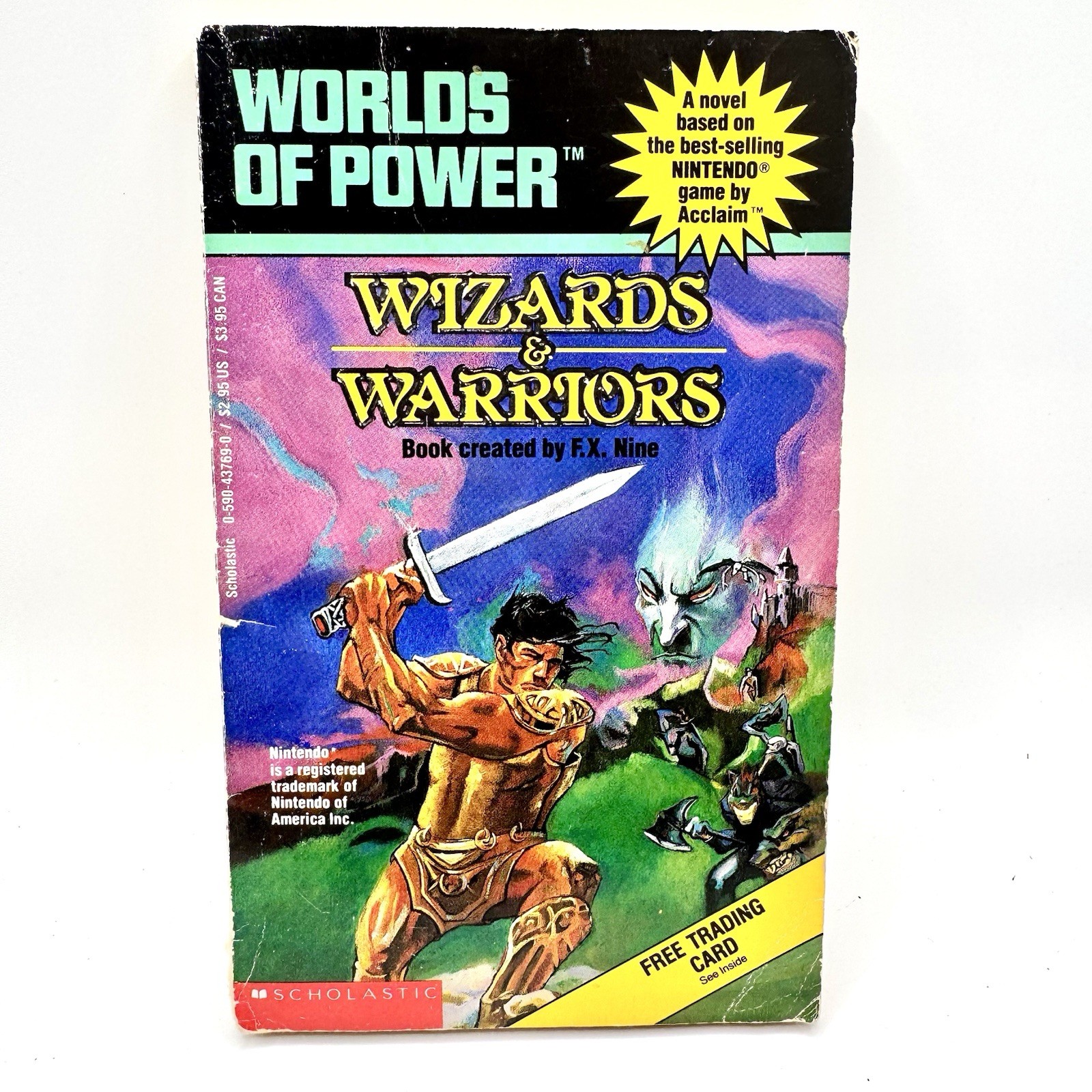 Wizards & Warriors Worlds of Power Nintendo Book 1st Print PB