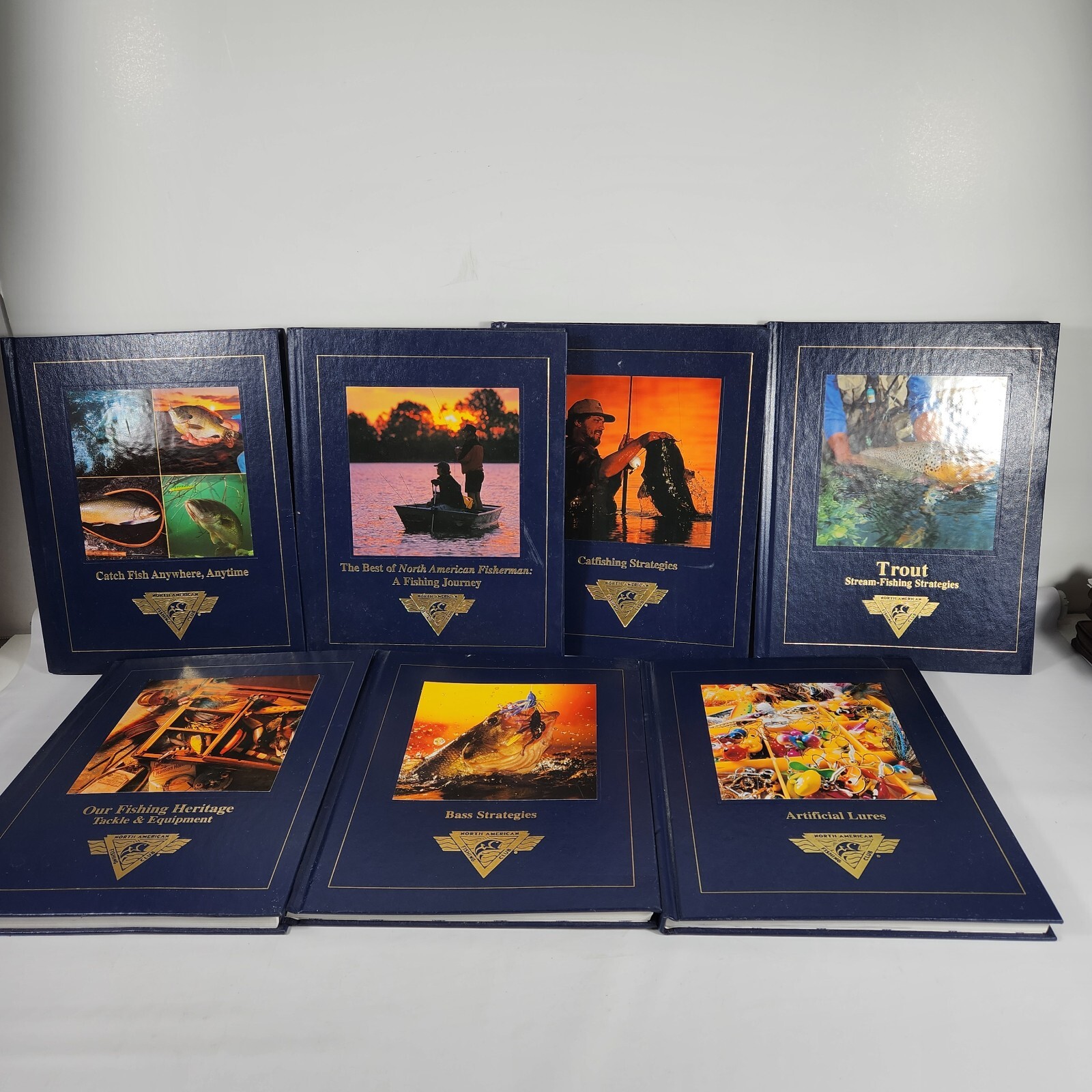 NAFC Lot of 7 Fishing North American Club books 1990’s -2000’s Hard cover
