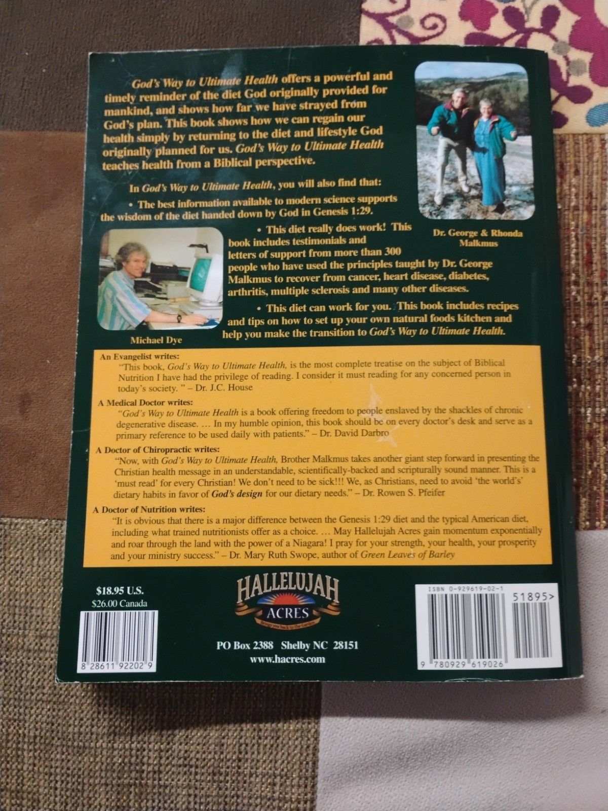 God’s Way to Ultimate Health: A Common Sense Guide for Eliminating Sickness . .