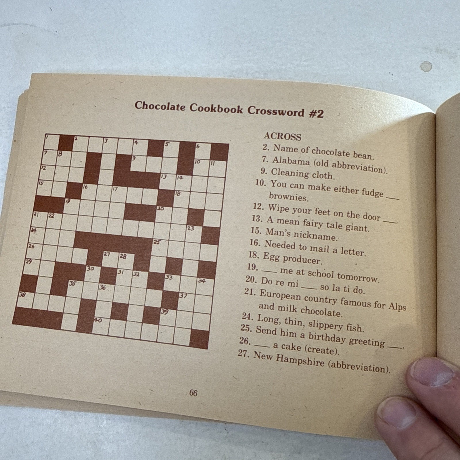 Chocolate Cookbook Vintage 1977 Scholastic Book Juvenile Boy Girl Elementary