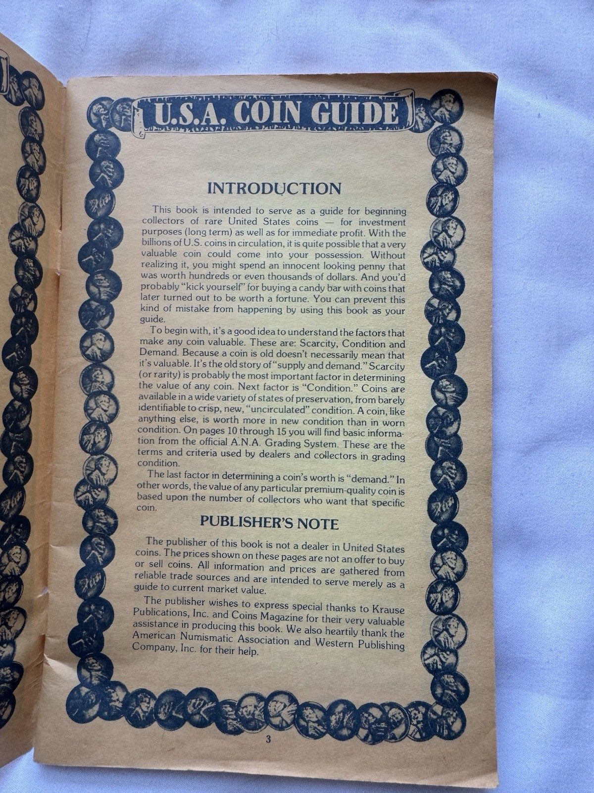 Vintage Jetco USA Coin Guide Rare Coin Worth 8 1/4” X 5.5” Jack Aboff 62 Pages