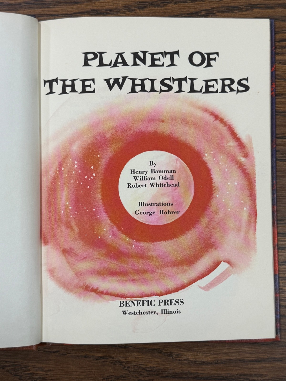 PLANET OF THE WHISTLERS Bamman Whitehead Odell (Children’s SciFi 1973) HC – RARE