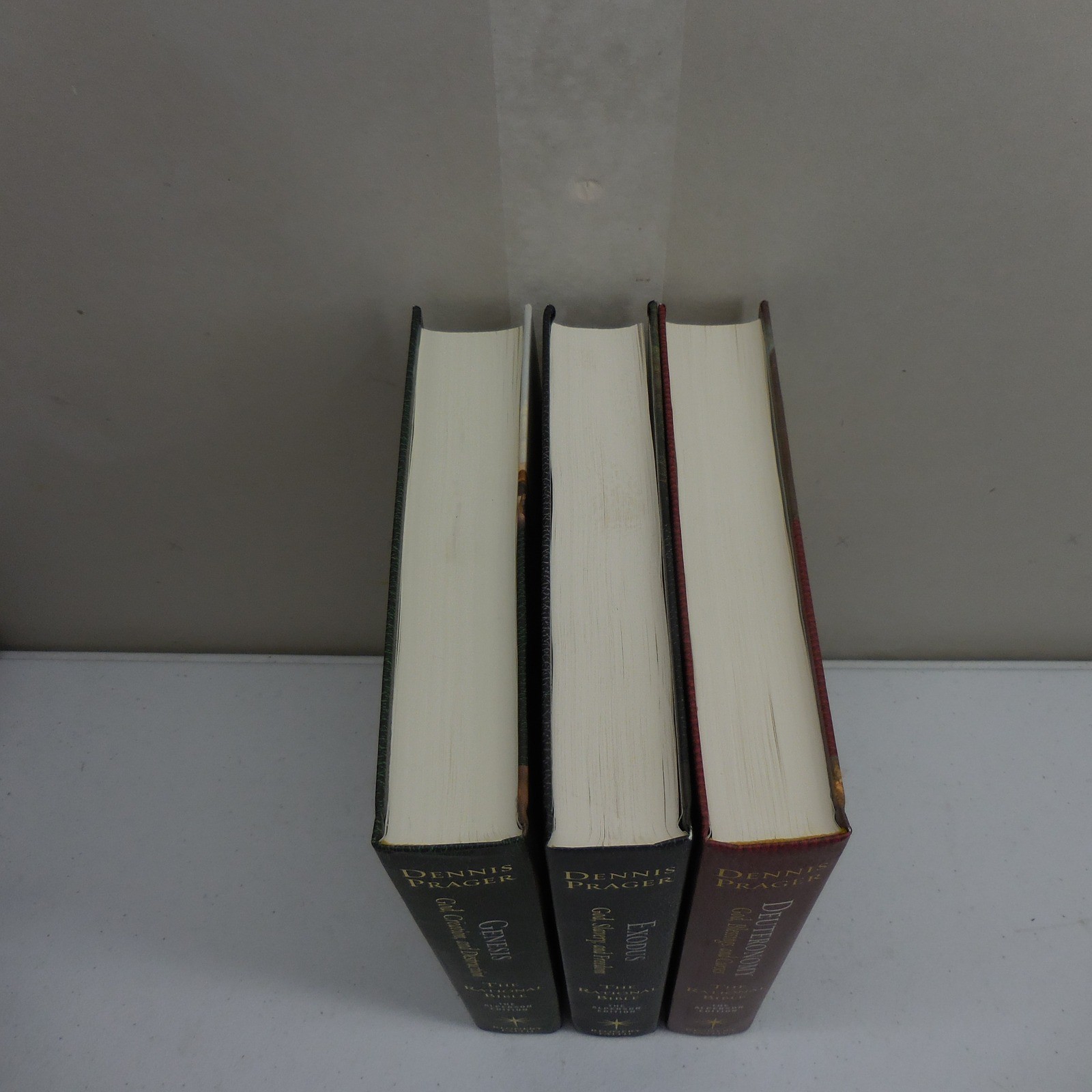 Dennis Prager The Rational Bible 3-Book Hardcover Set Genesis Exodus Deuteronomy