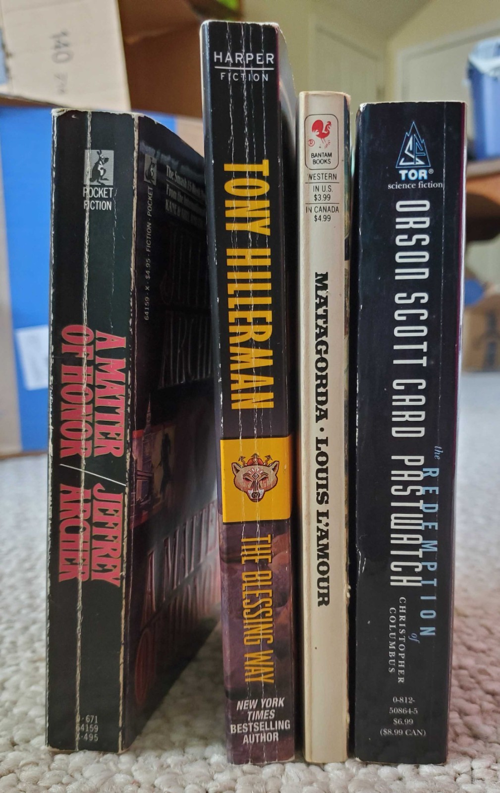 Fiction Paperback Book Lot Orson Scott Card Tony Hillerman Louis L’Amour Archer