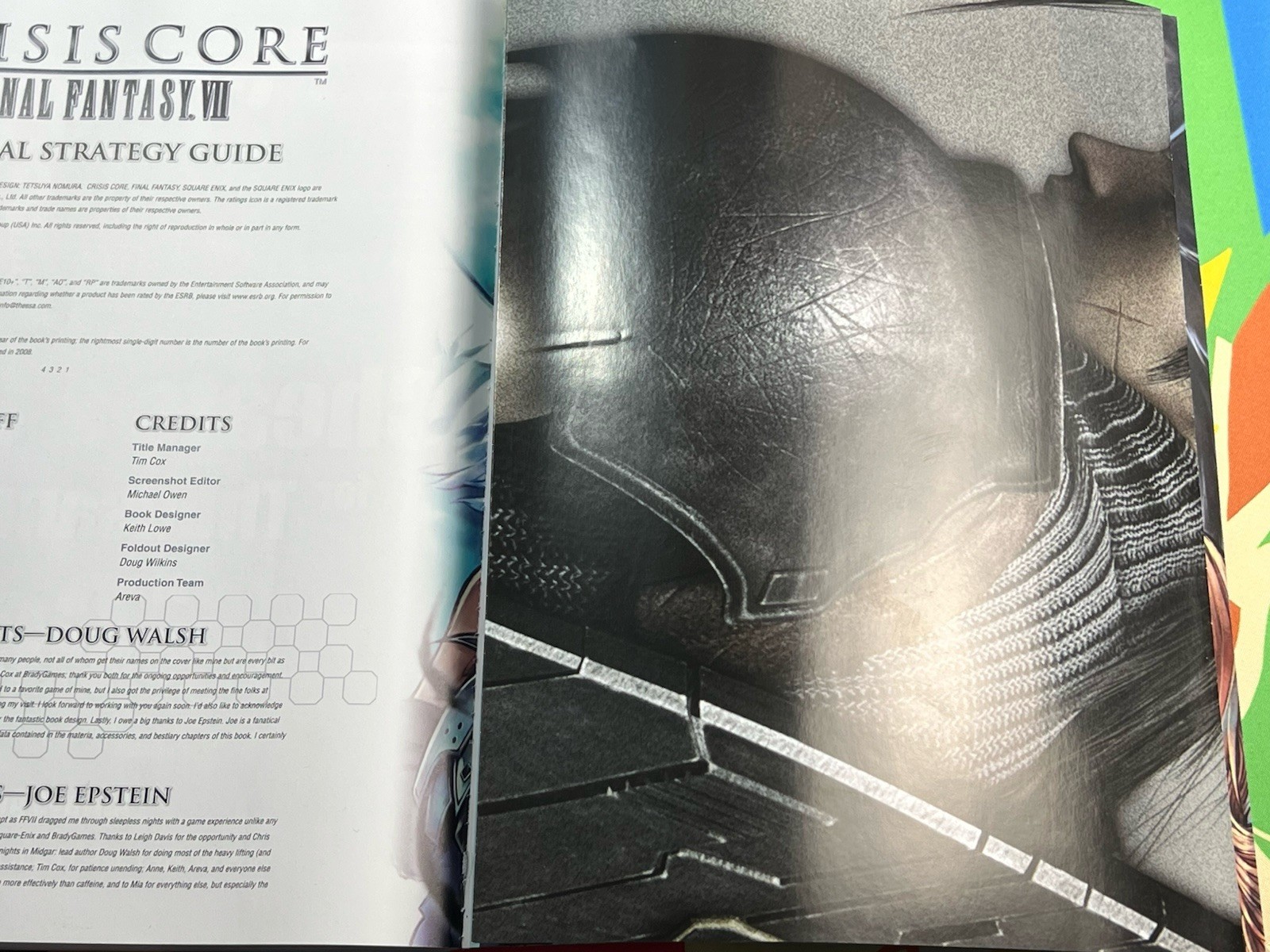 Crisis Core Final Fantasy VII 7 Brady Sony PSP Strategy Guide NMMT + poster