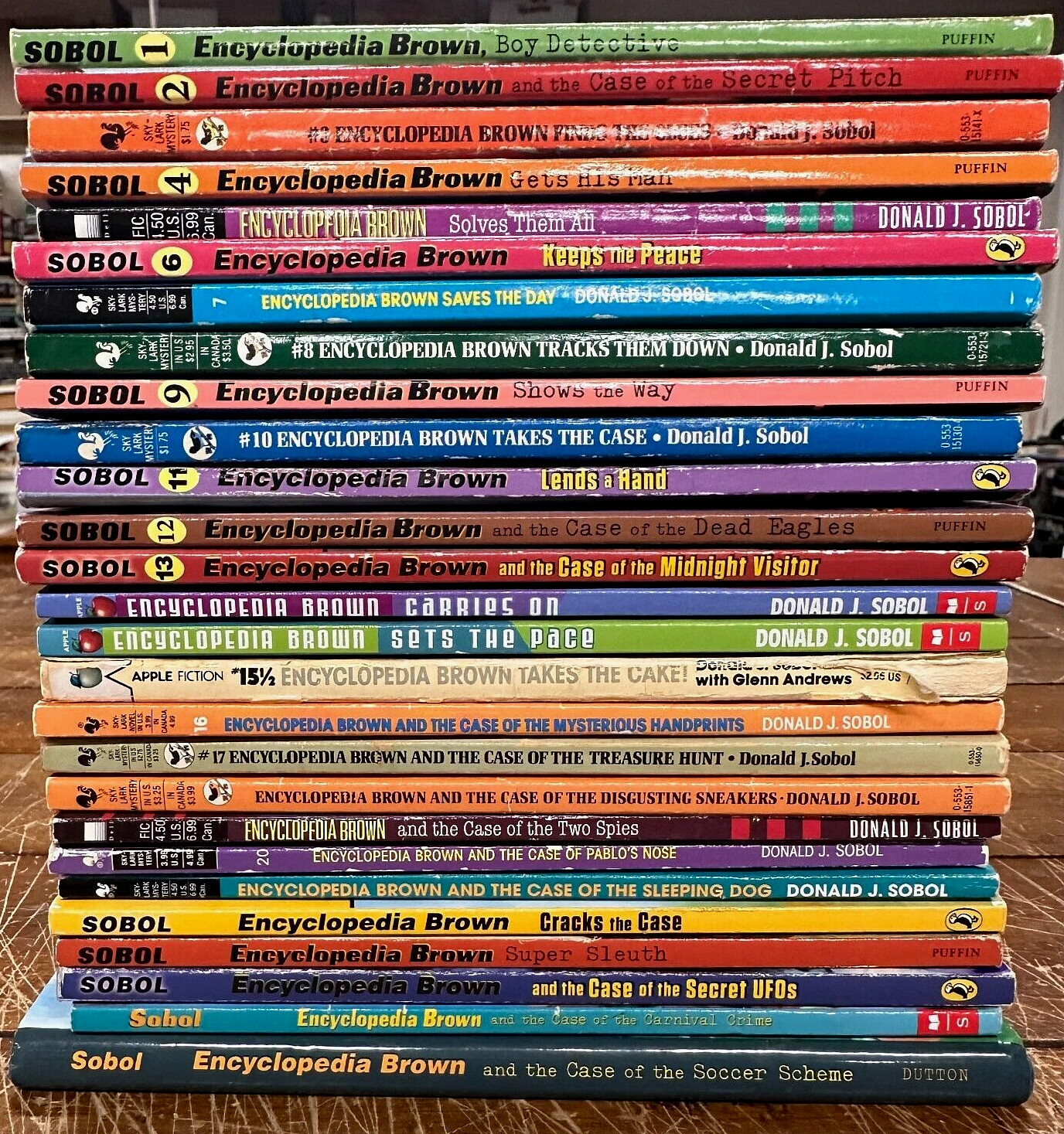 Complete Set Series – Lot of 29 Encyclopedia Brown books by Donald Sobol (YA)