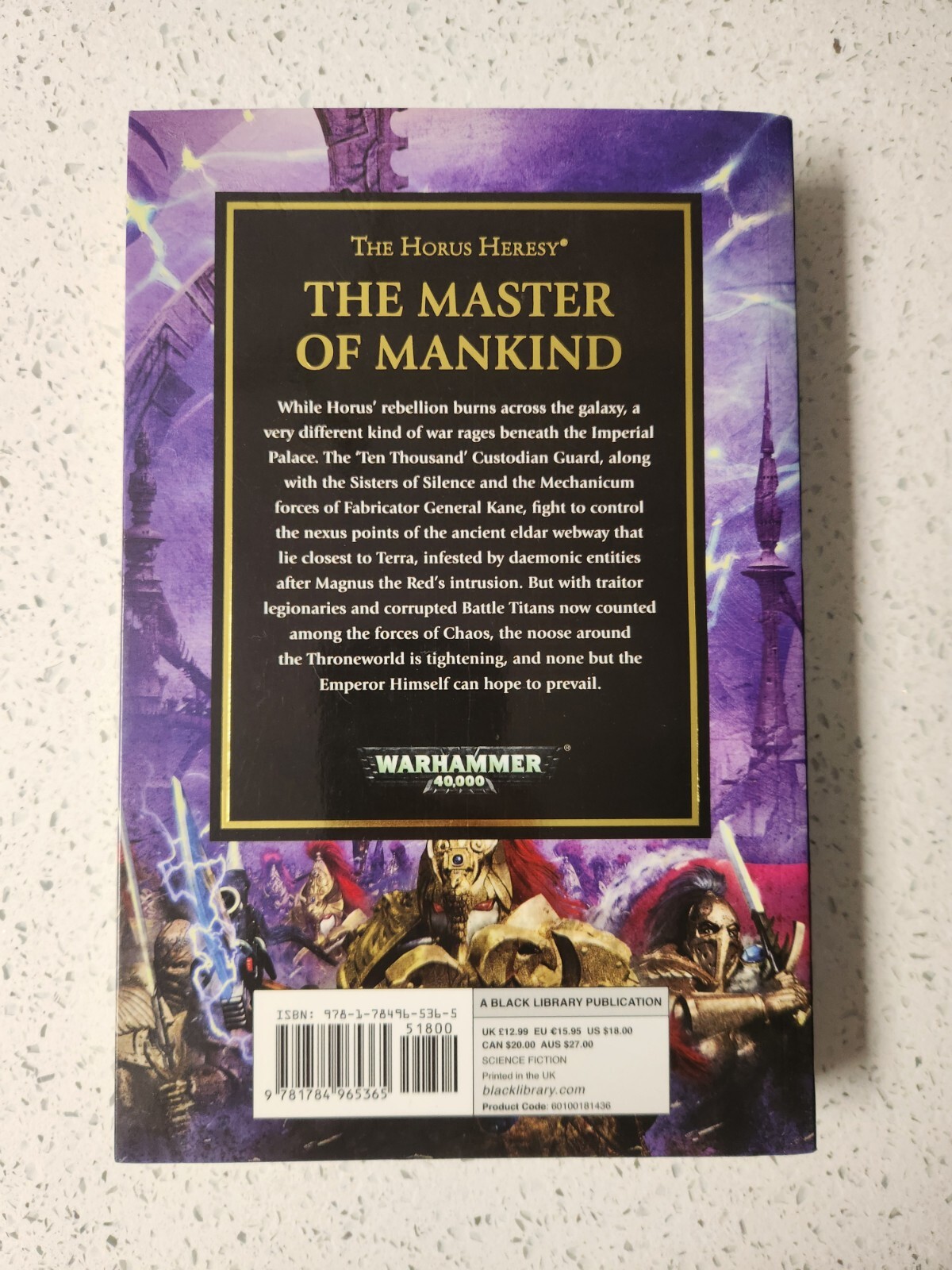 Master of Mankind Aaron Dembski-Bowden Trade Paperback Warhammer 40k Horus