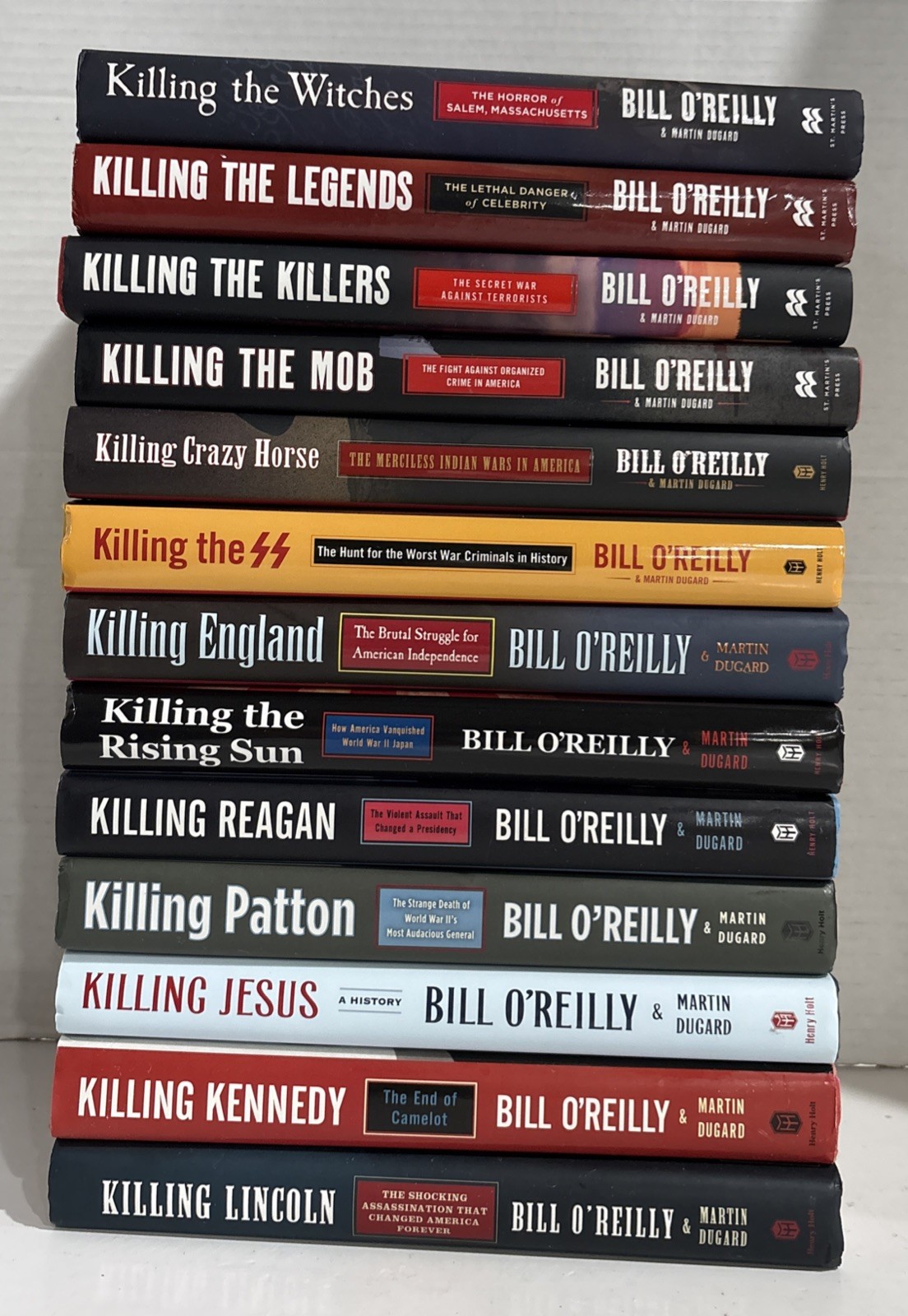 13 Book Lot Complete KILLING Series BILL O’REILLY #1-13 HC DJ Set First Edition