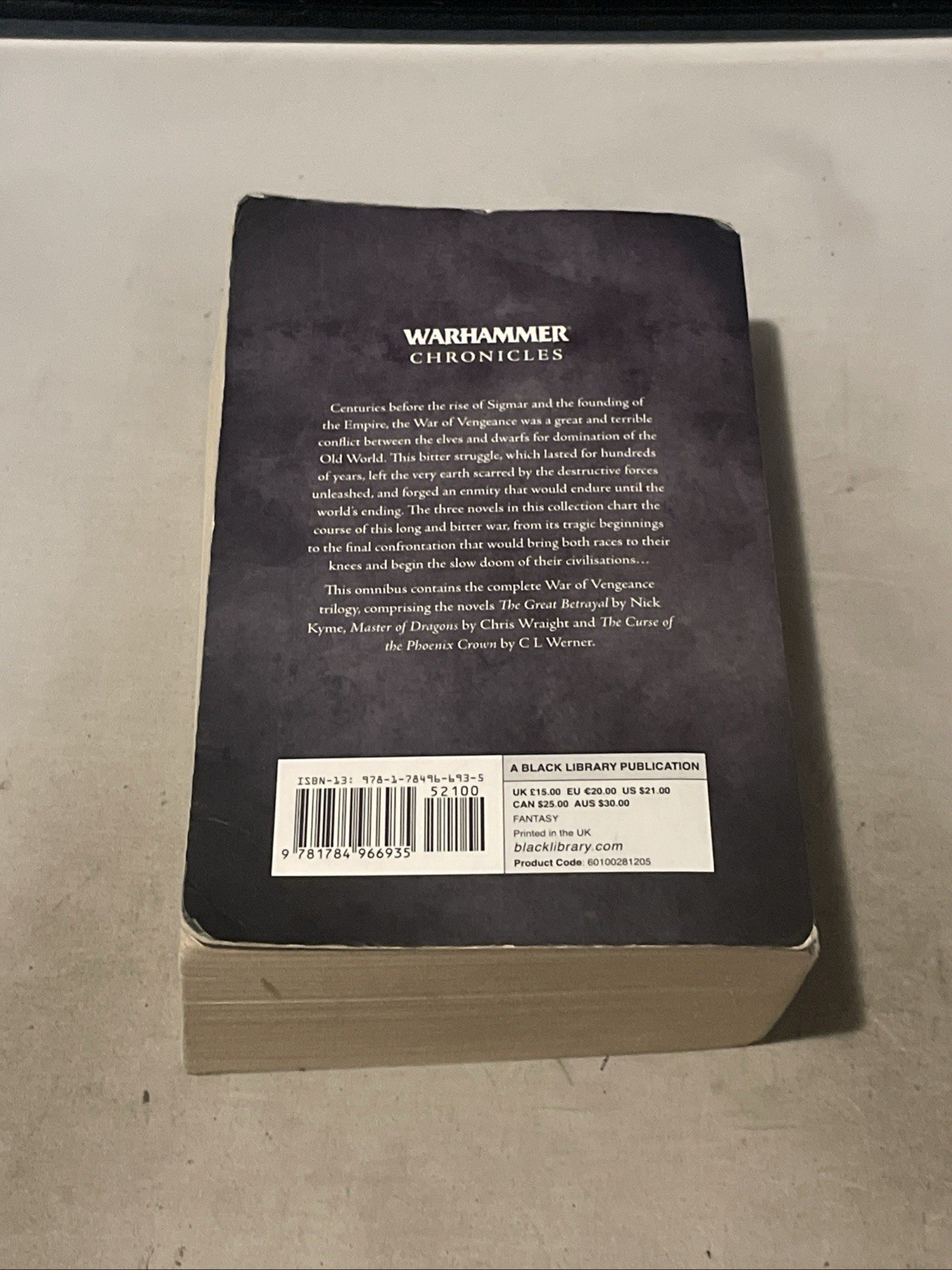 War of Vengeance by Chris Wraight, Nick Kyme and C. L. Werner (2018, Trade…