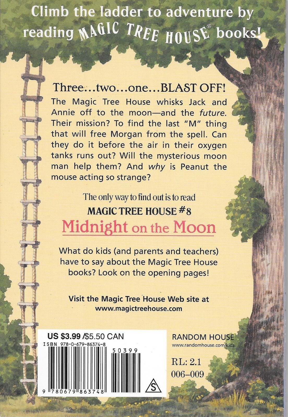 Magic tree House #8 Midnight on The Moon Mary Pope Osborne Sal Murdocca