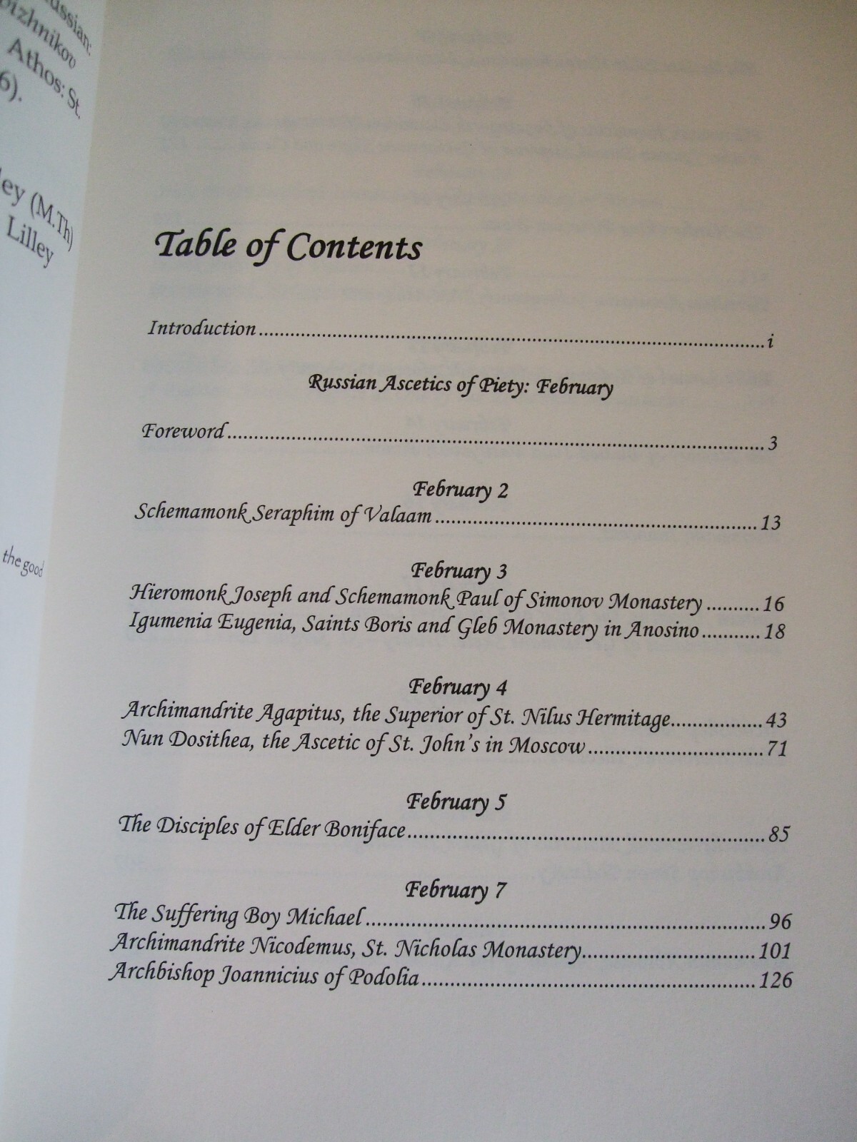 Russian Ascetics of Piety of the 18th and 19th Centuries: February. SALE