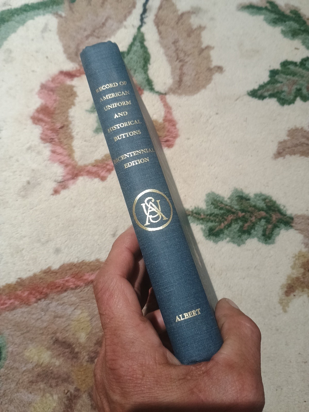 Record of American Uniform and Historical Buttons by Alphaeus Albert