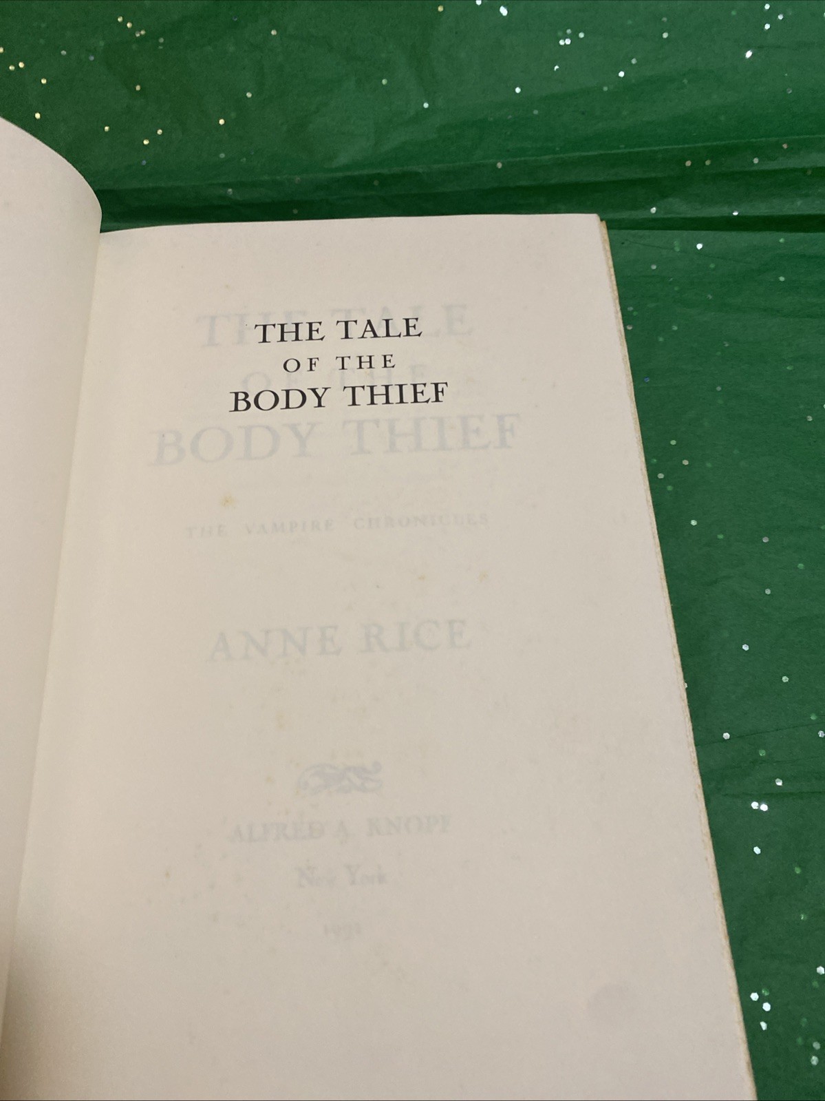 Vampire Chronicles Ser.: The Tale of the Body Thief : Anne Rice 1992 Book Club