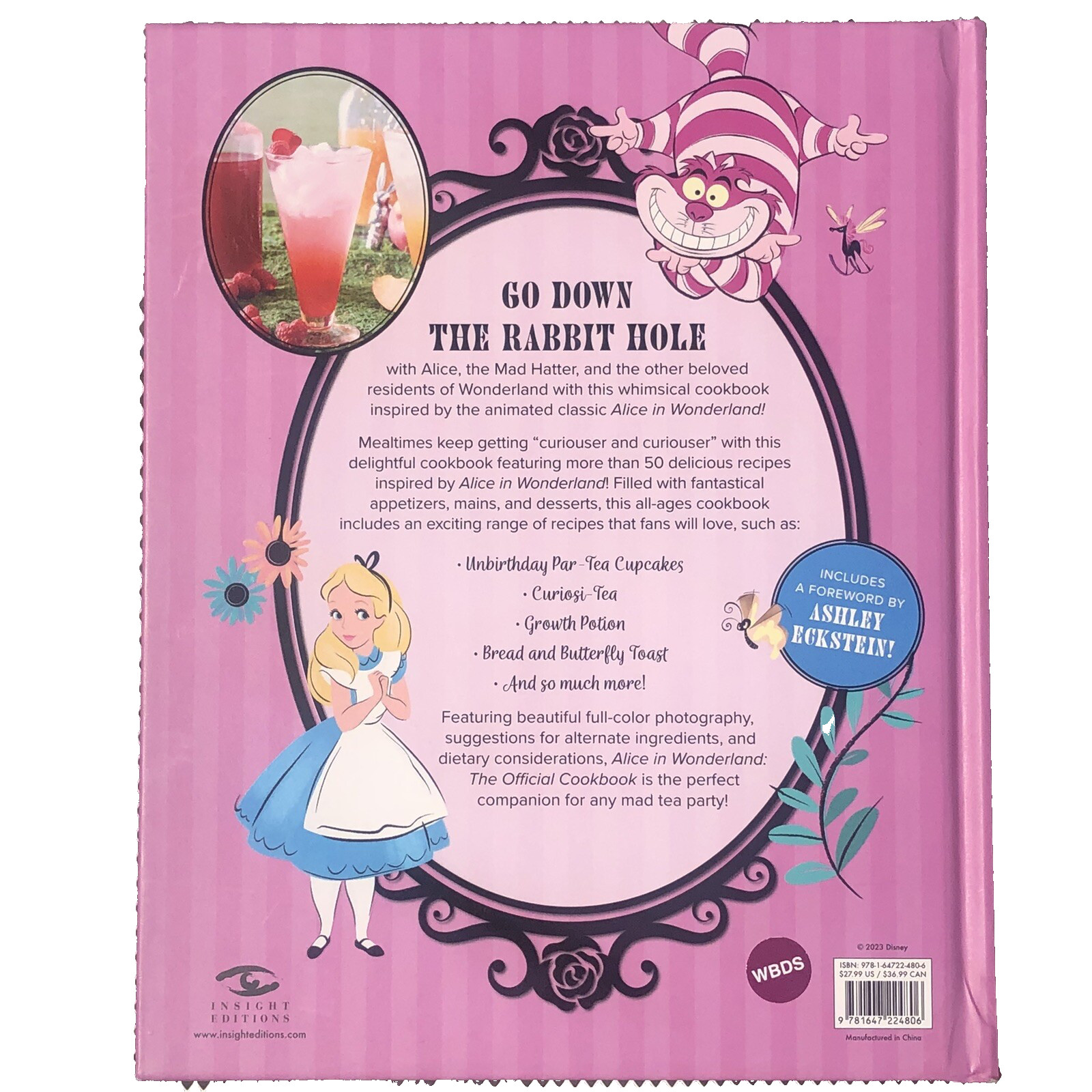 Alice in Wonderland The Official Cookbook Disney 50+ Topsy-Turvy Recipes Elena C