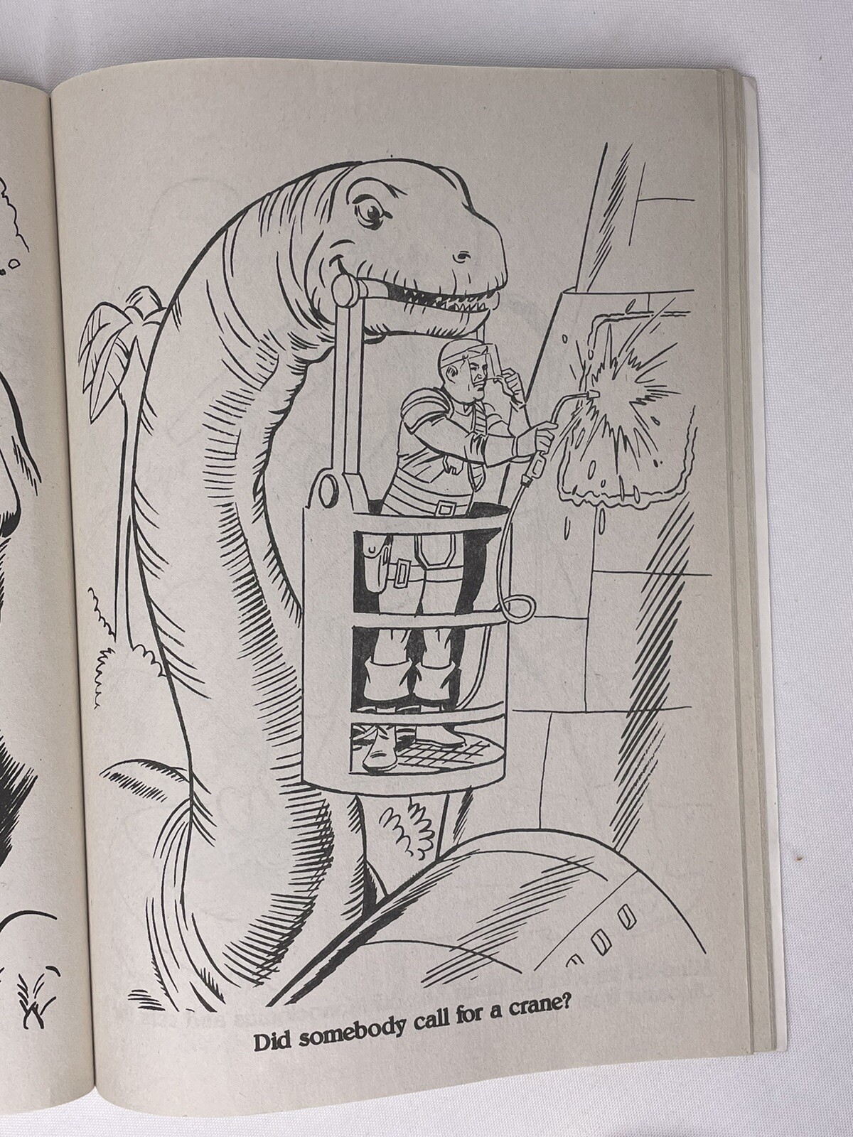 1988 Golden Tyco Dino-Riders Harness the Power of Dinosaurs Coloring Book