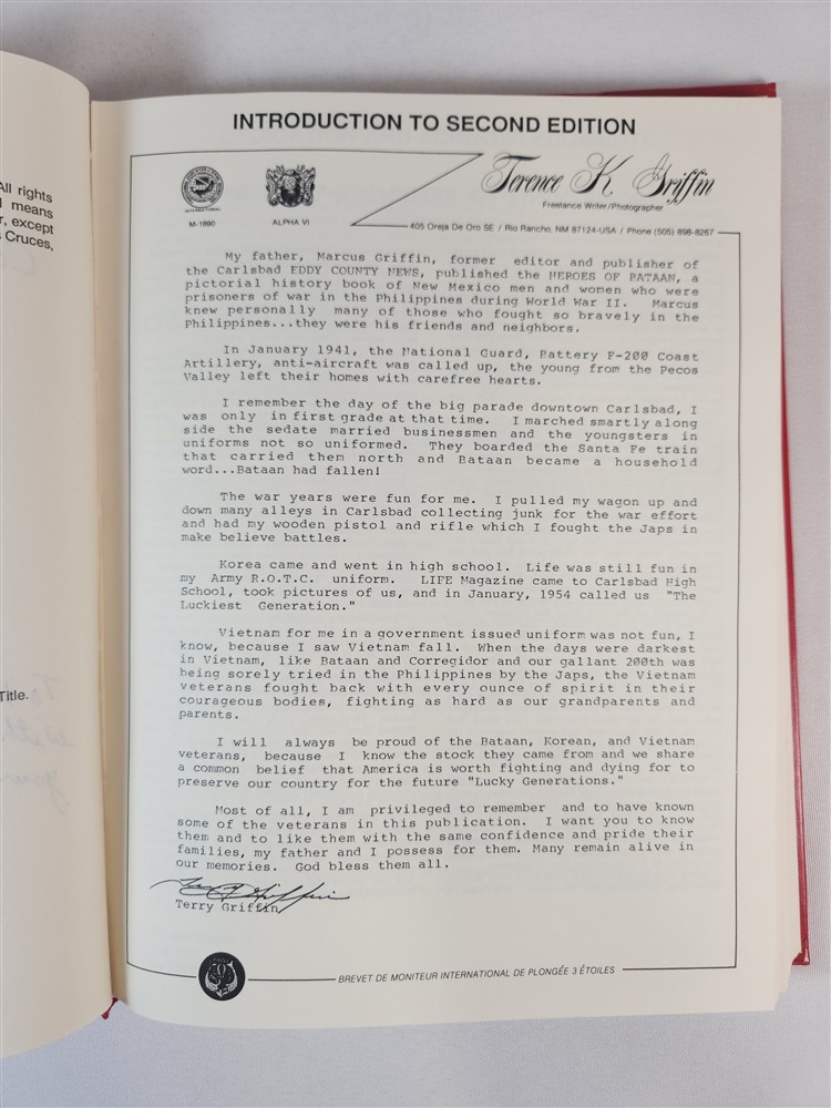 Heroes Of Bataan Corregidor And Northern Luzon By Eva Jane Matson (Signed) 1989