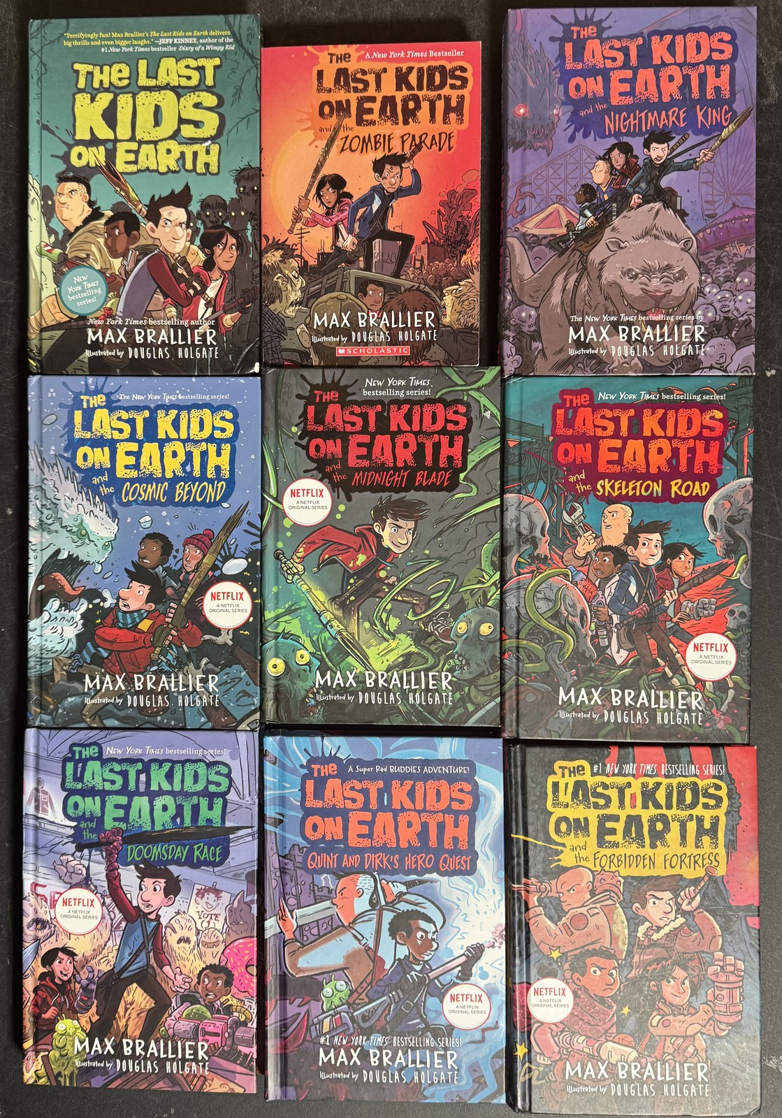 Complete Series Set LAST KIDS ON EARTH 1-8 Max Brallier Lot 9