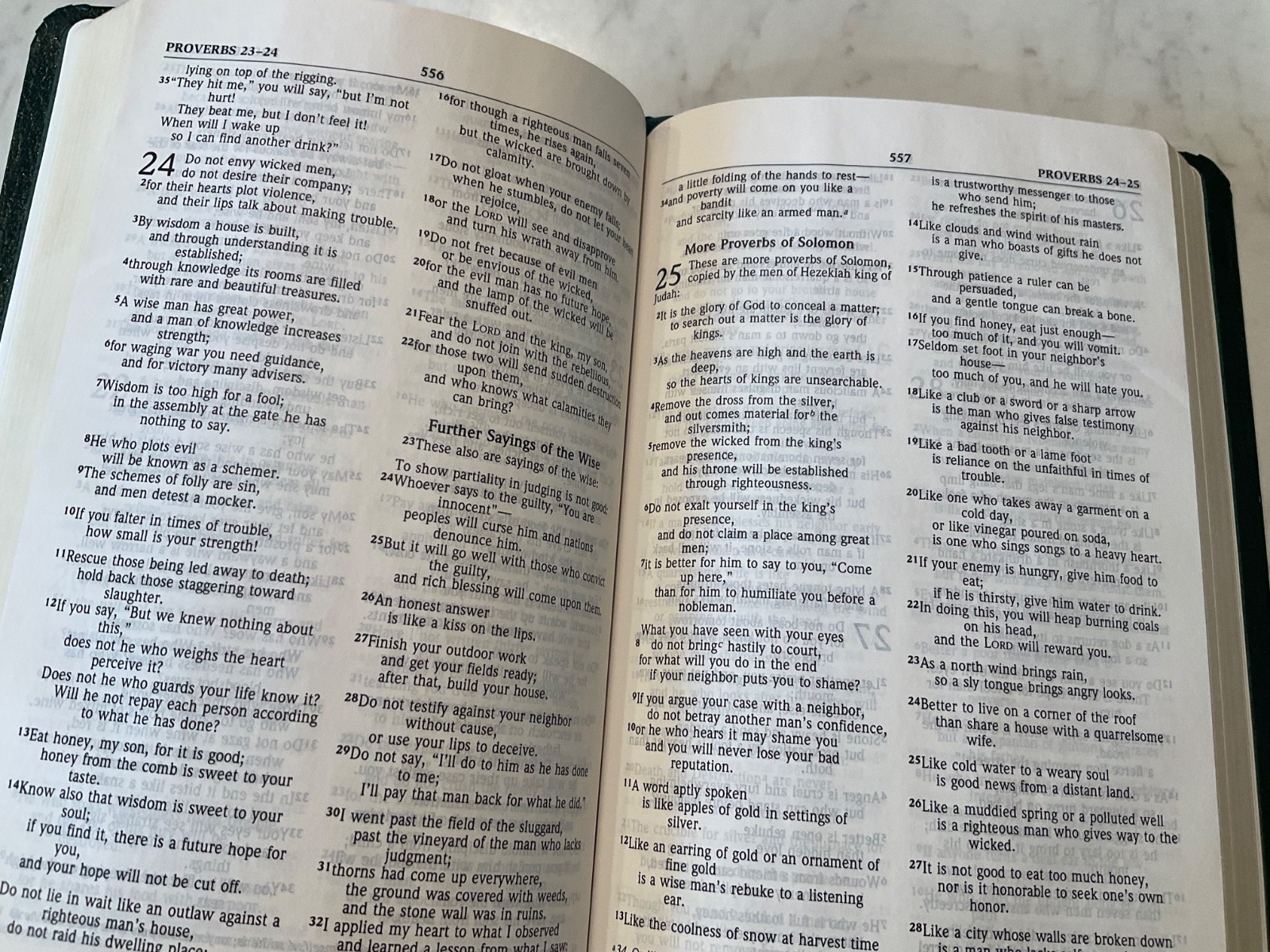 Bible NIV 1984 Thinline Forest Green Bonded Leather Double Column
