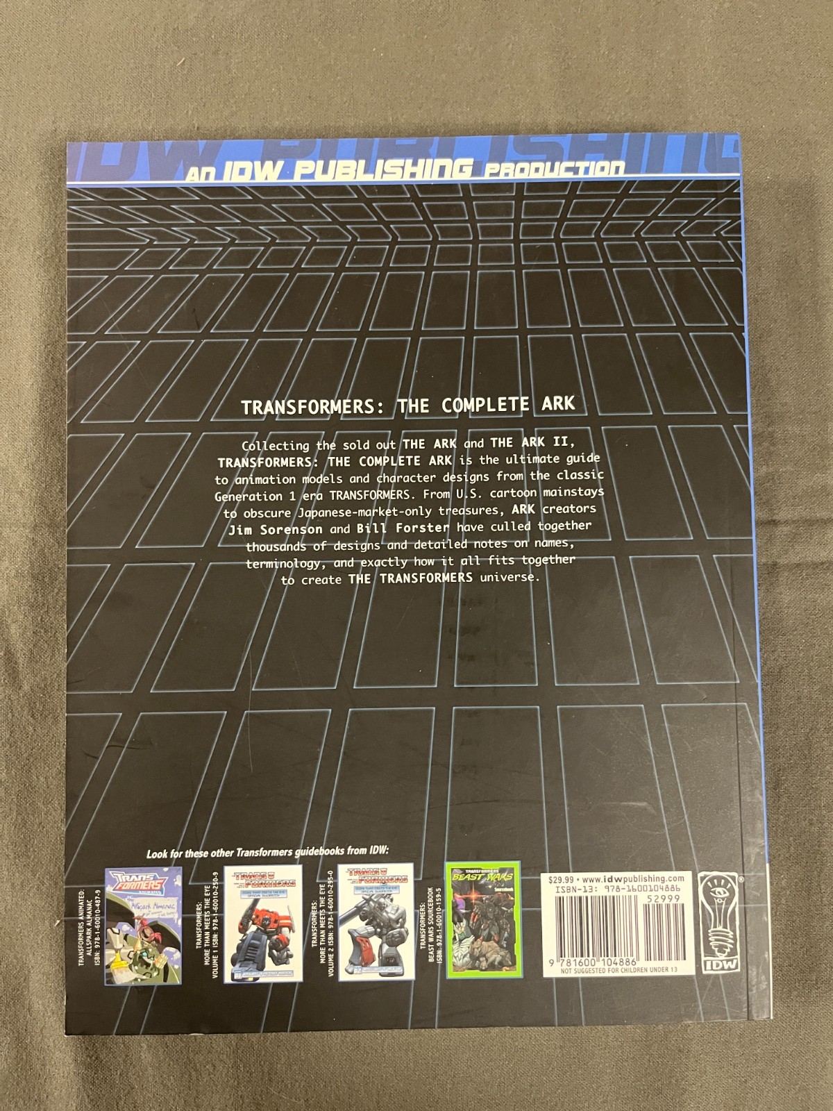 Transformers: The Complete Ark : By Sorenson & Forster : Light shelf wear