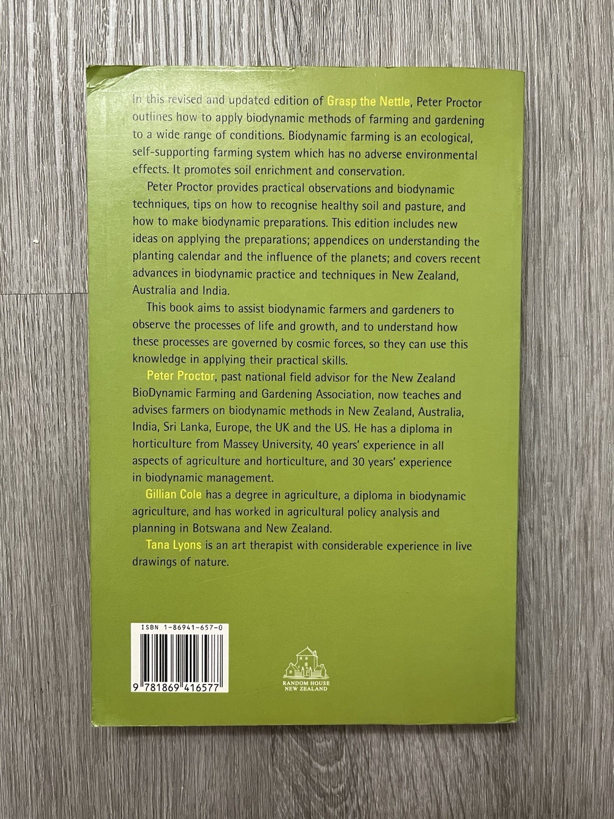 Grasp the Nettle Making Biodynamic Farming & Gardening Work Proctor 2004 Revised