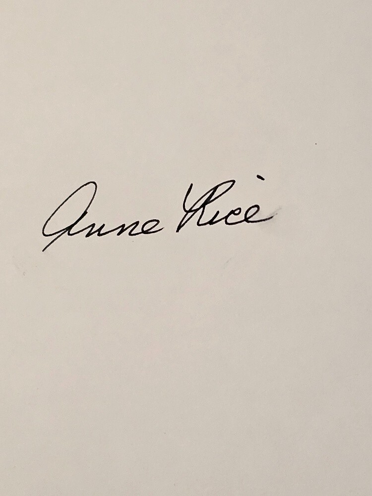 Interview With the Vampire~Anne Rice~Signed