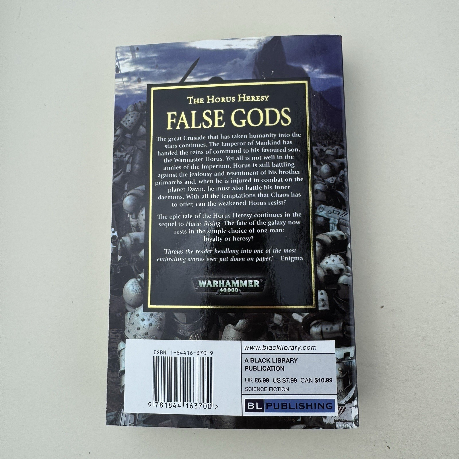 Horus Rising + False Gods Warhammer 40K Horus Heresy 1-2 Paperback Lot MMPs