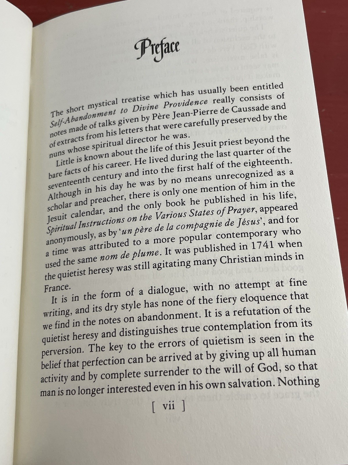 The Sacrament of the Present Moment by Jean-Pierre de Caussade Hardcover 1982