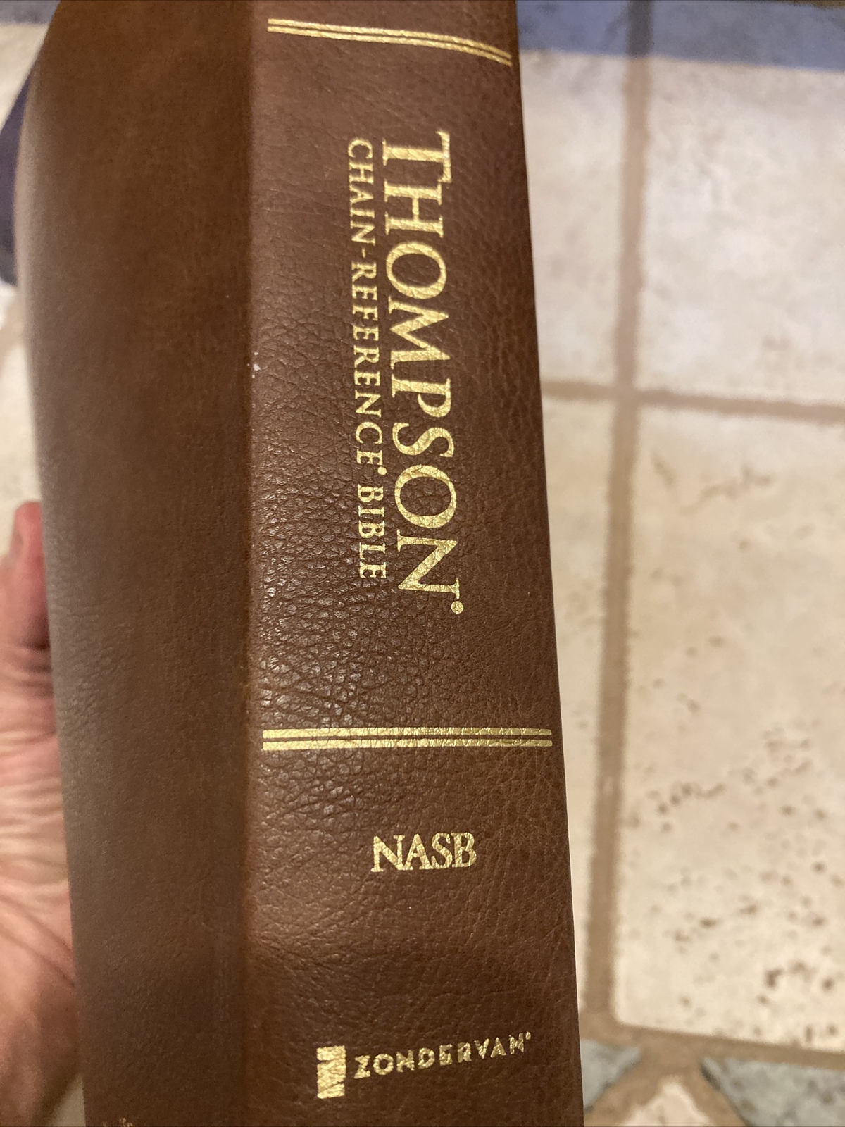NASB Thompson Chain-Reference Bible Leathersoft Brown Red Letter 1977 Text INDEX
