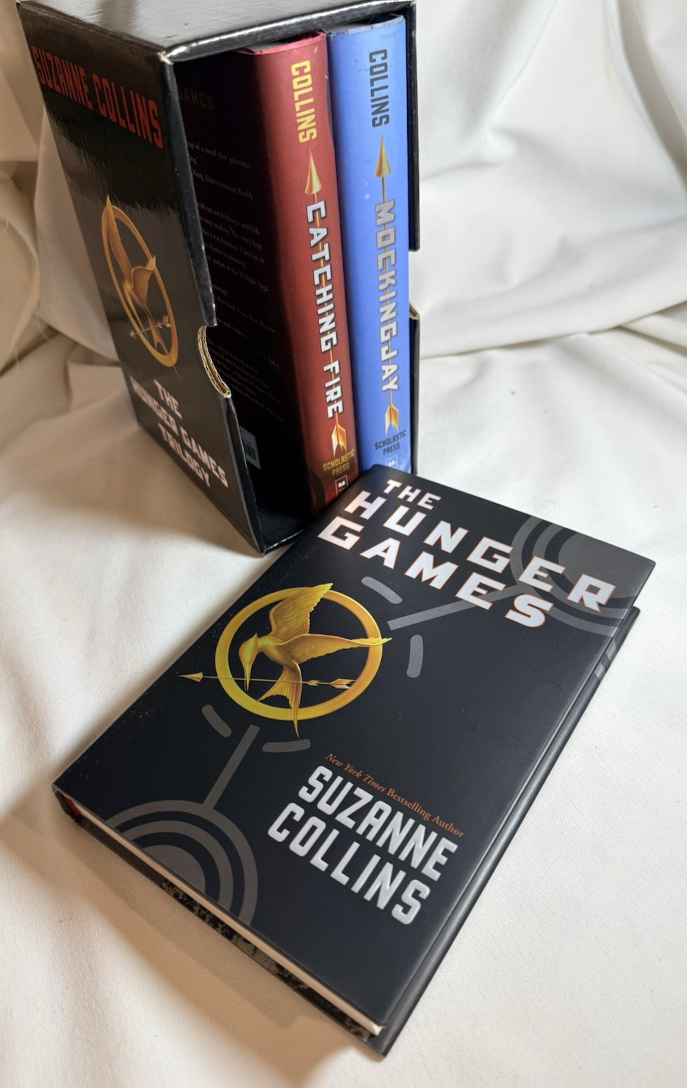 The Hunger Games Trilogy Boxed Set by Suzanne Collins (2010, Hardcover w/DJ)