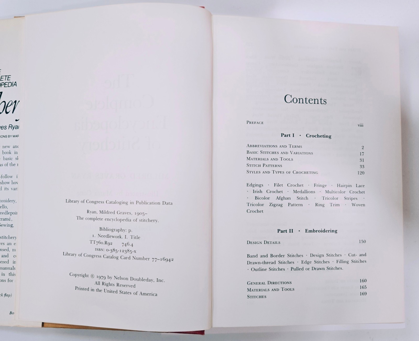 The Complete Encyclopedia of Stitchery by Mildred Graves Ryan 1979 Vintage Book