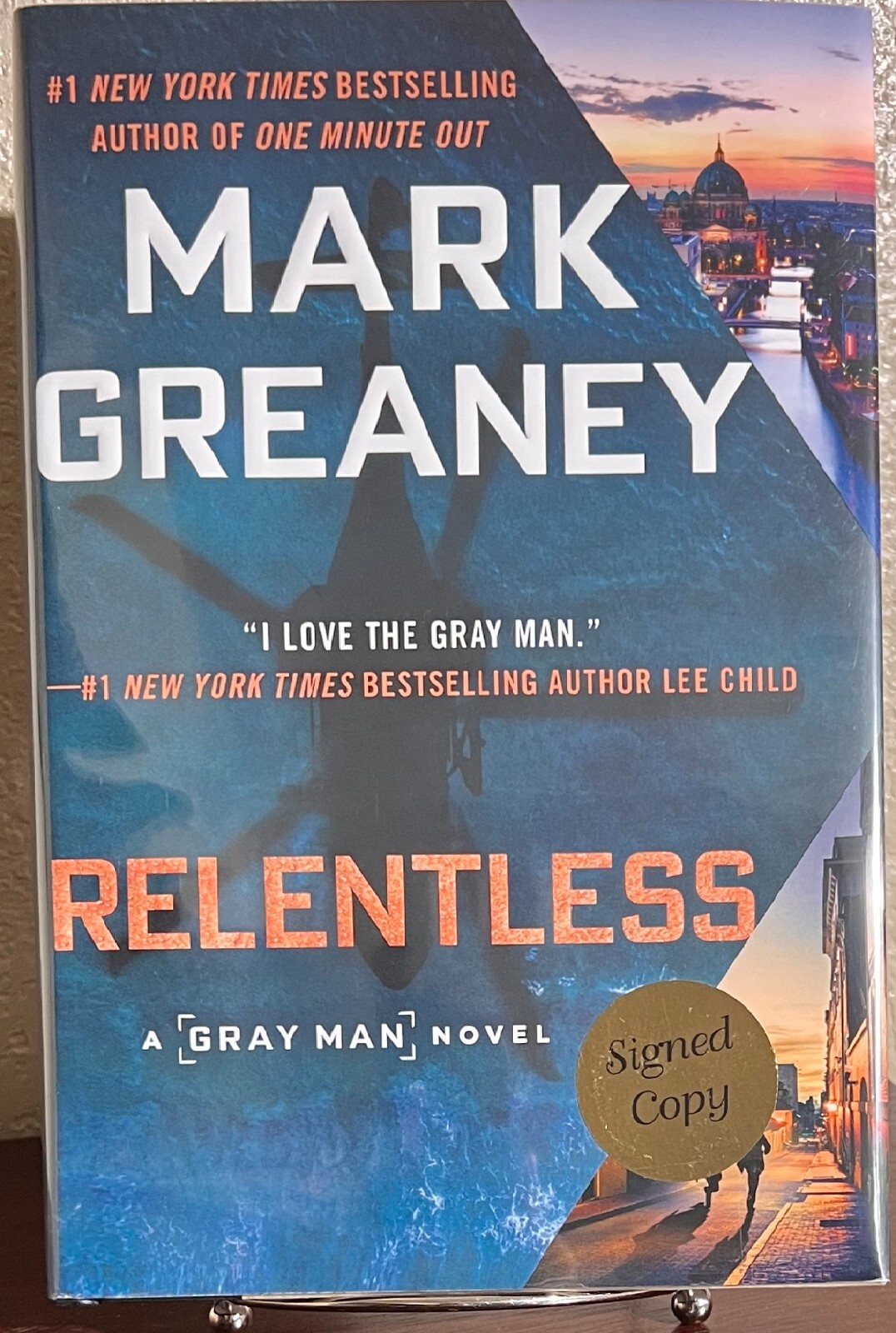 SIGNED ~ Gray Man: RELENTLESS by Mark Greaney (2021, Hardcover) 1st/1st