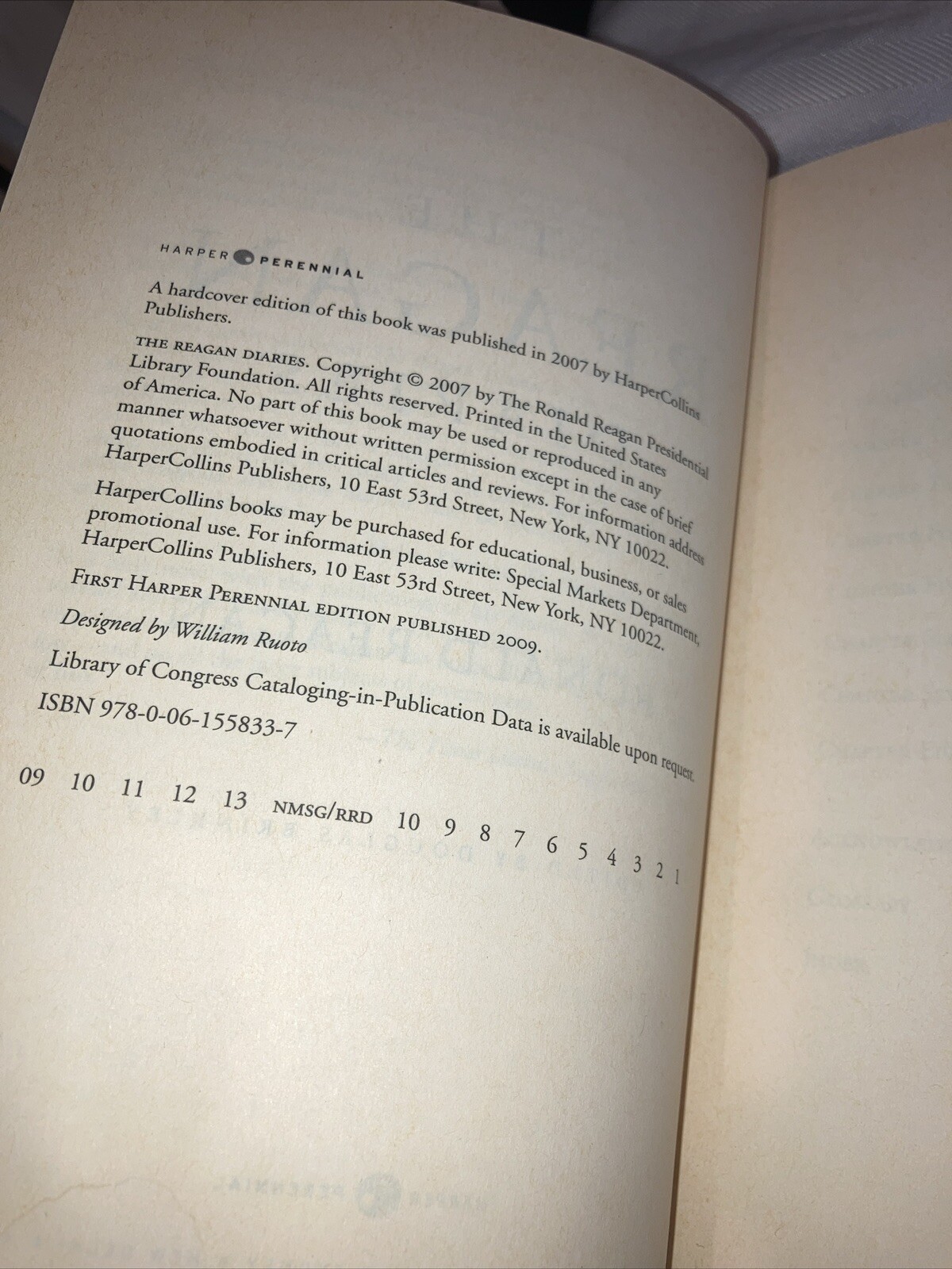 The Reagan Diaries Edited By Douglas Brinkley Centennial TP Edition 2011