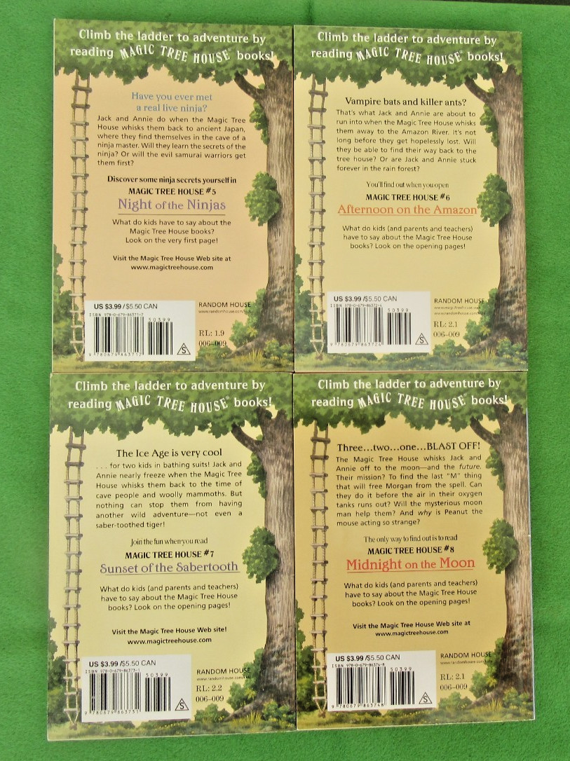 MAGIC TREE HOUSE BOX SET BOOKS #5-8 BY MARY POPE OSBORNE – TRADE PB; 2002