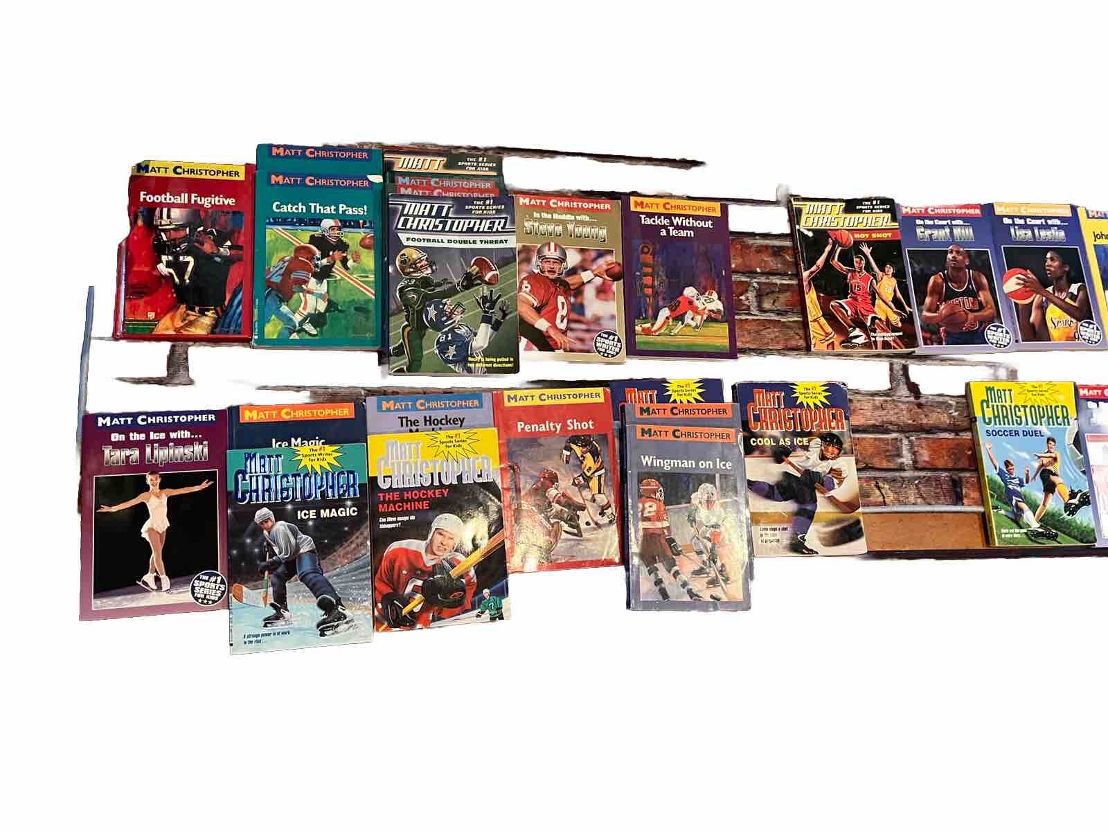 LOT OF 67 Vintage SPORTS SERIES CHAPTER BOOKS📕Children, Kids✍️Matt Christopher