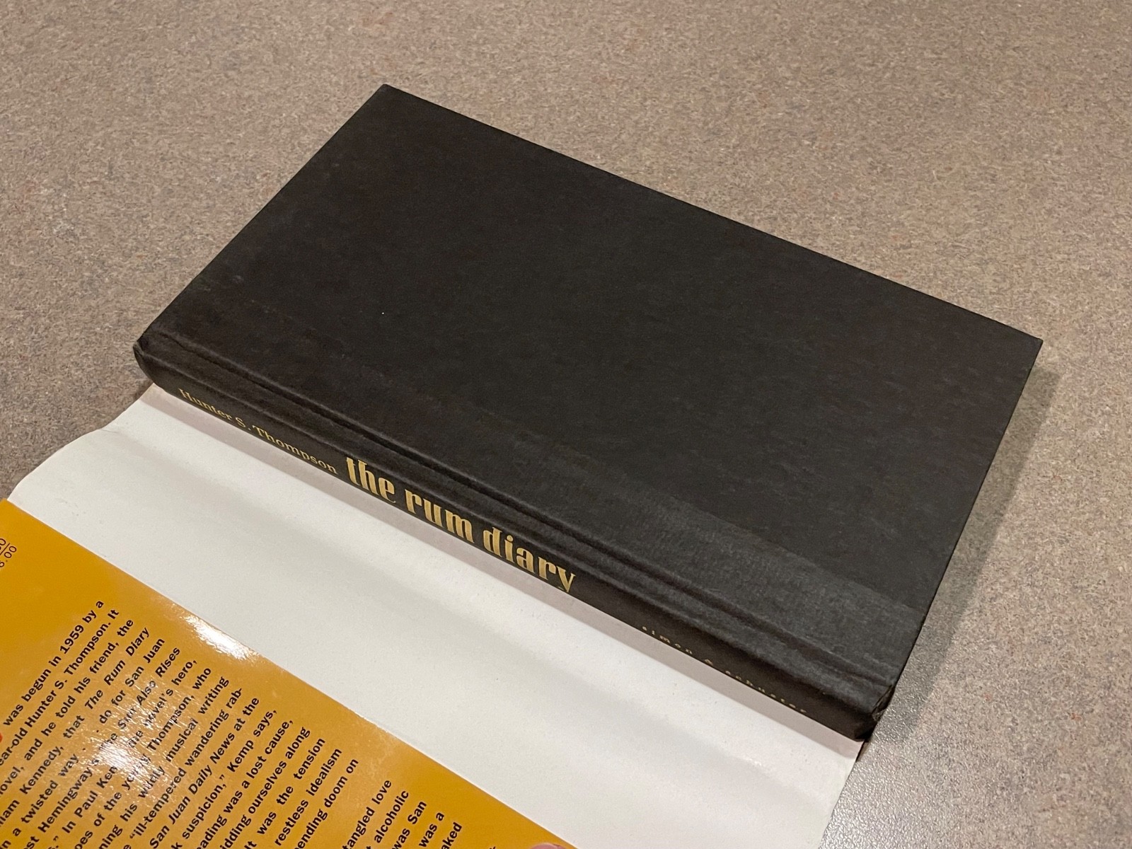 The Rum Diary by Hunter S Thompson (First Edition, 1st Printing Hardcover DJ)