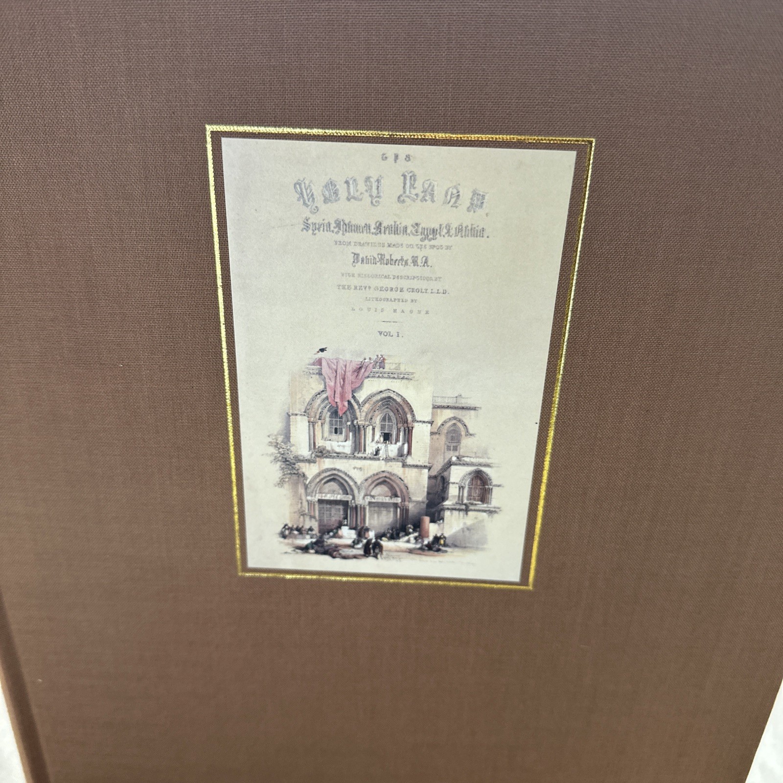 Egypt & Nubia-The Holy Land David Roberts 3 Vol HC Book Set slipcase Great Shape