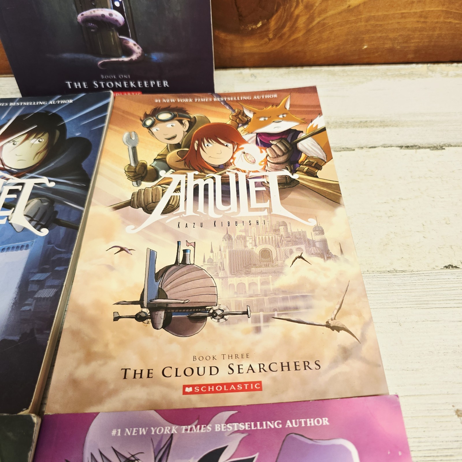 Lot of 5 Amulet Graphic Novels by Kazu Kibuishi Scholastic Books 1 2 3 4 5