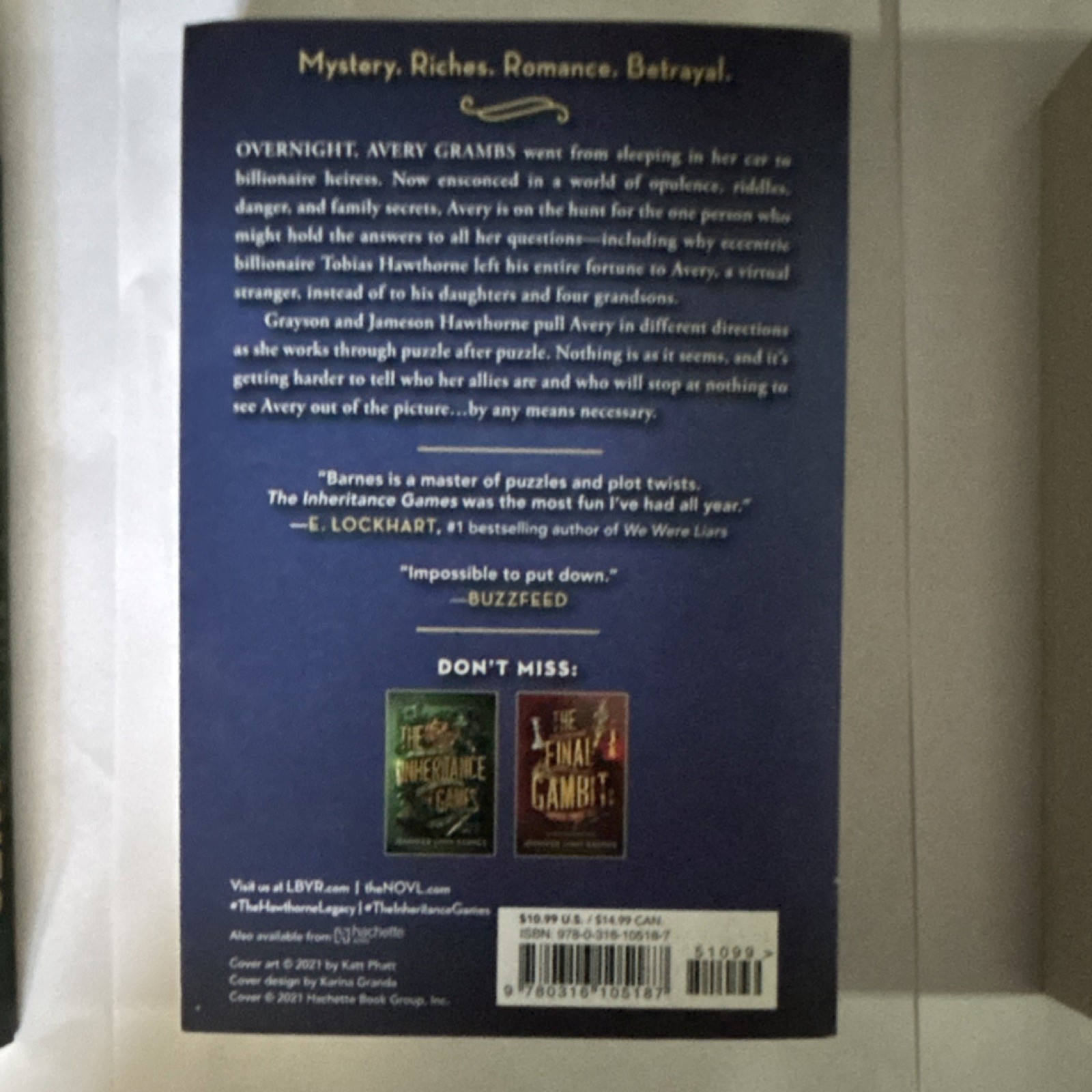 The Inheritance Games Full Series by Jennifer Lynn Barnes, Paperback, YA Myste…