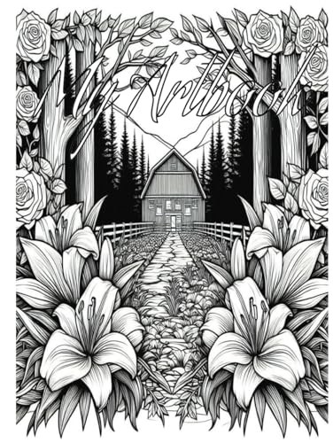 My Artbook: An Intricate Hard-Cover Journey Through 75 Pages of Adult Colori…