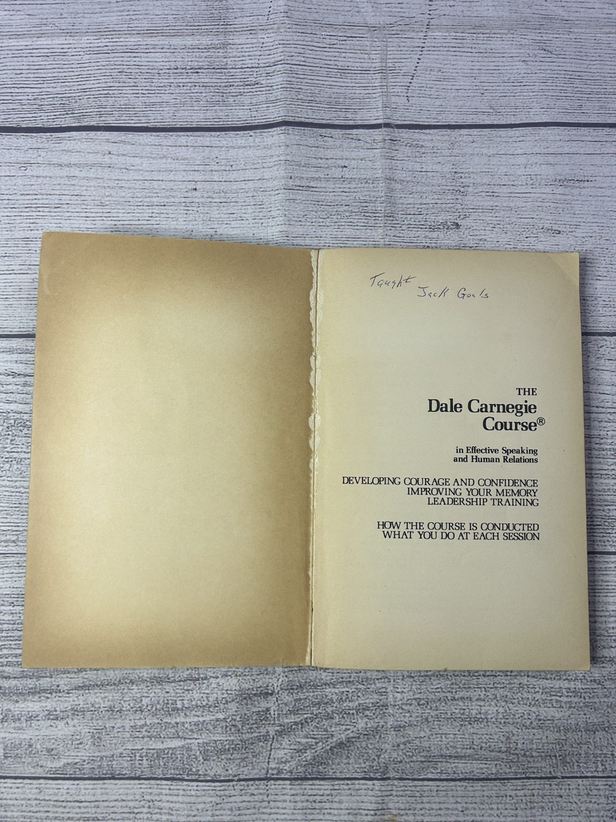 Vintage Dale Carnegie Course Effective Speaking Human Relations Guide Pamphlets