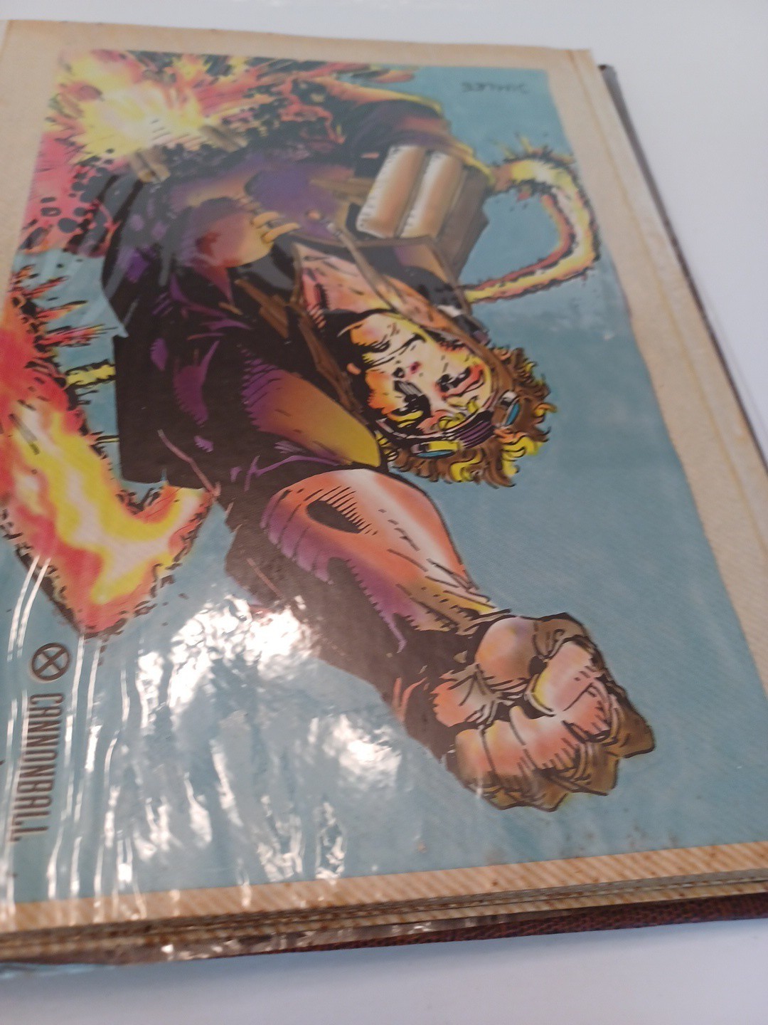 Book Of Various Super Heros Small Posters And Cards USED SEE Photos