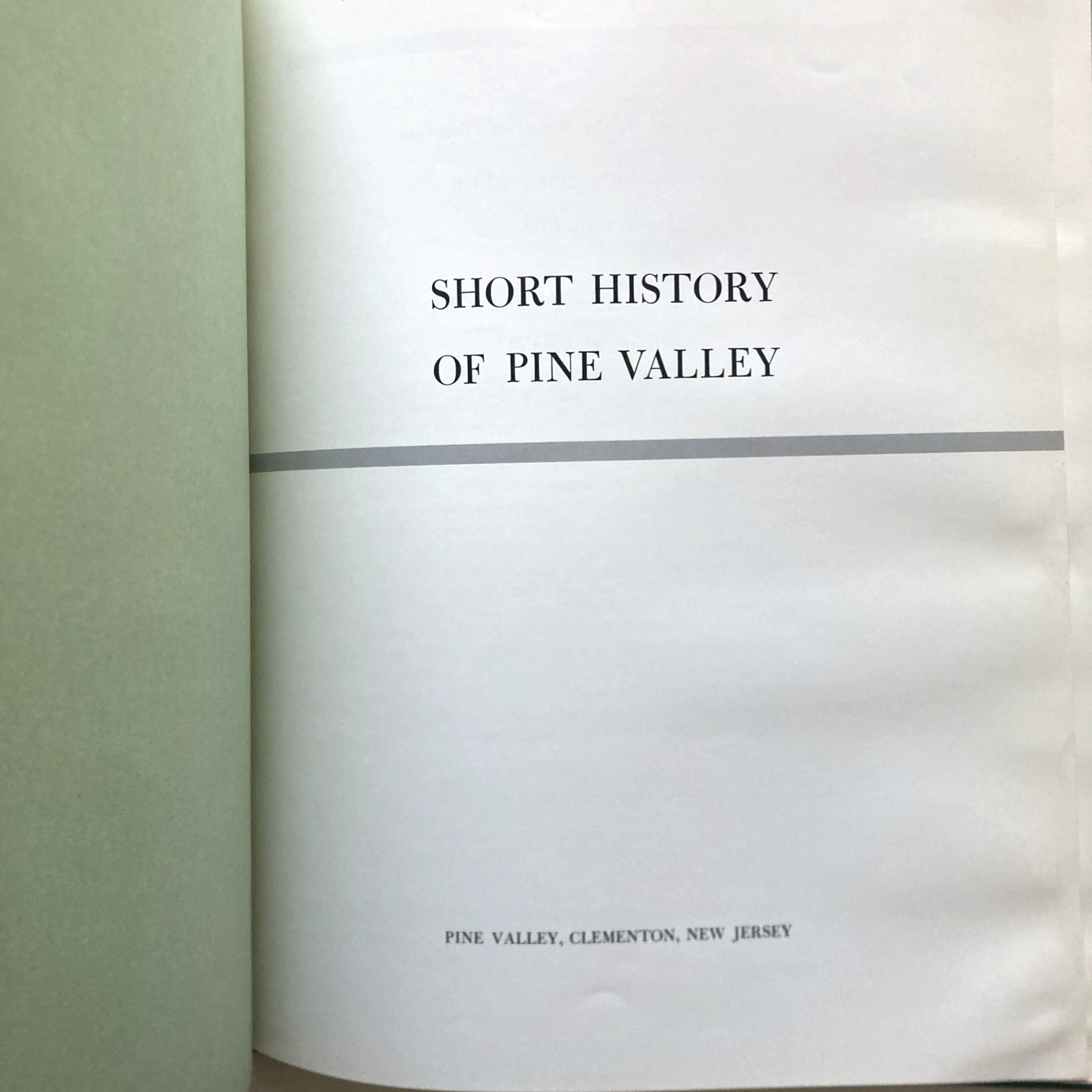 Short History Of Pine Valley Golf Club PVGC – 1974 3rd Edition Hardcover Book