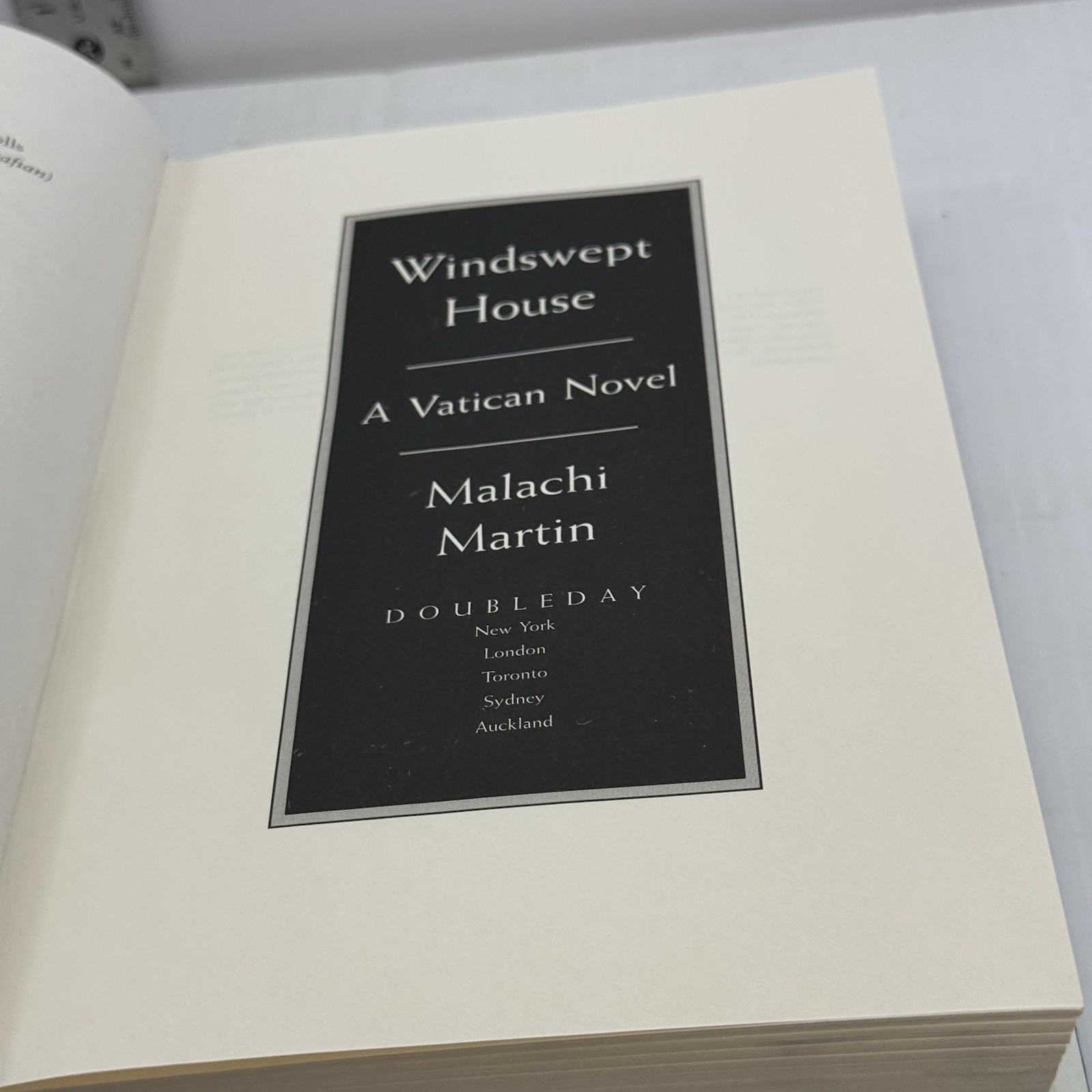Windswept House by Malachi Martin (TRUE 1st Edition 1st Print) HCDJ NF