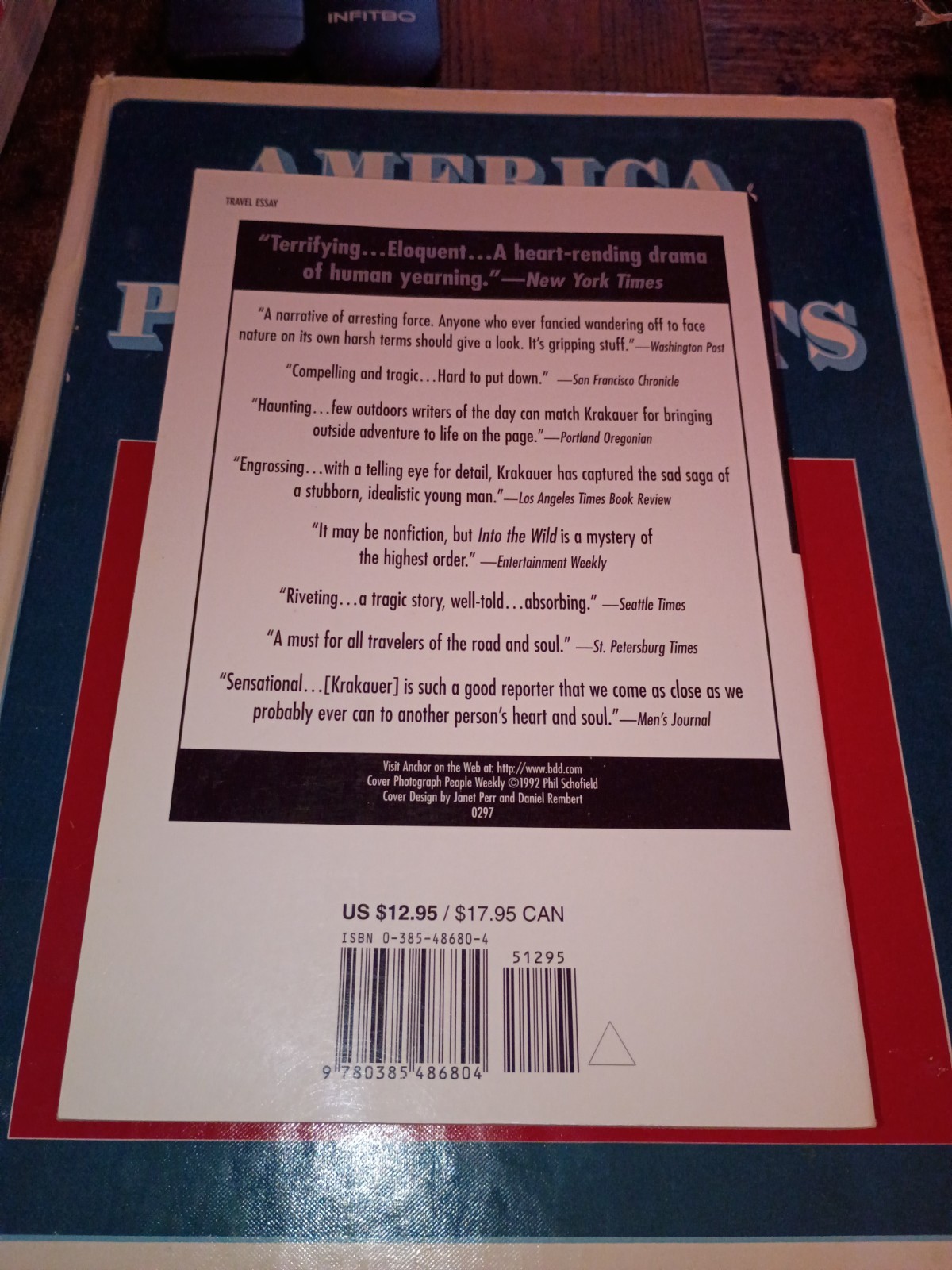 Jon Krakauer Into the Wild 1997 Trade Paperback English Anchor Books